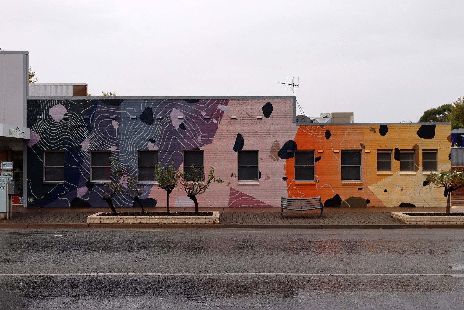 Lurg Hill view to Benalla by Buff Diss | Street Art NSW