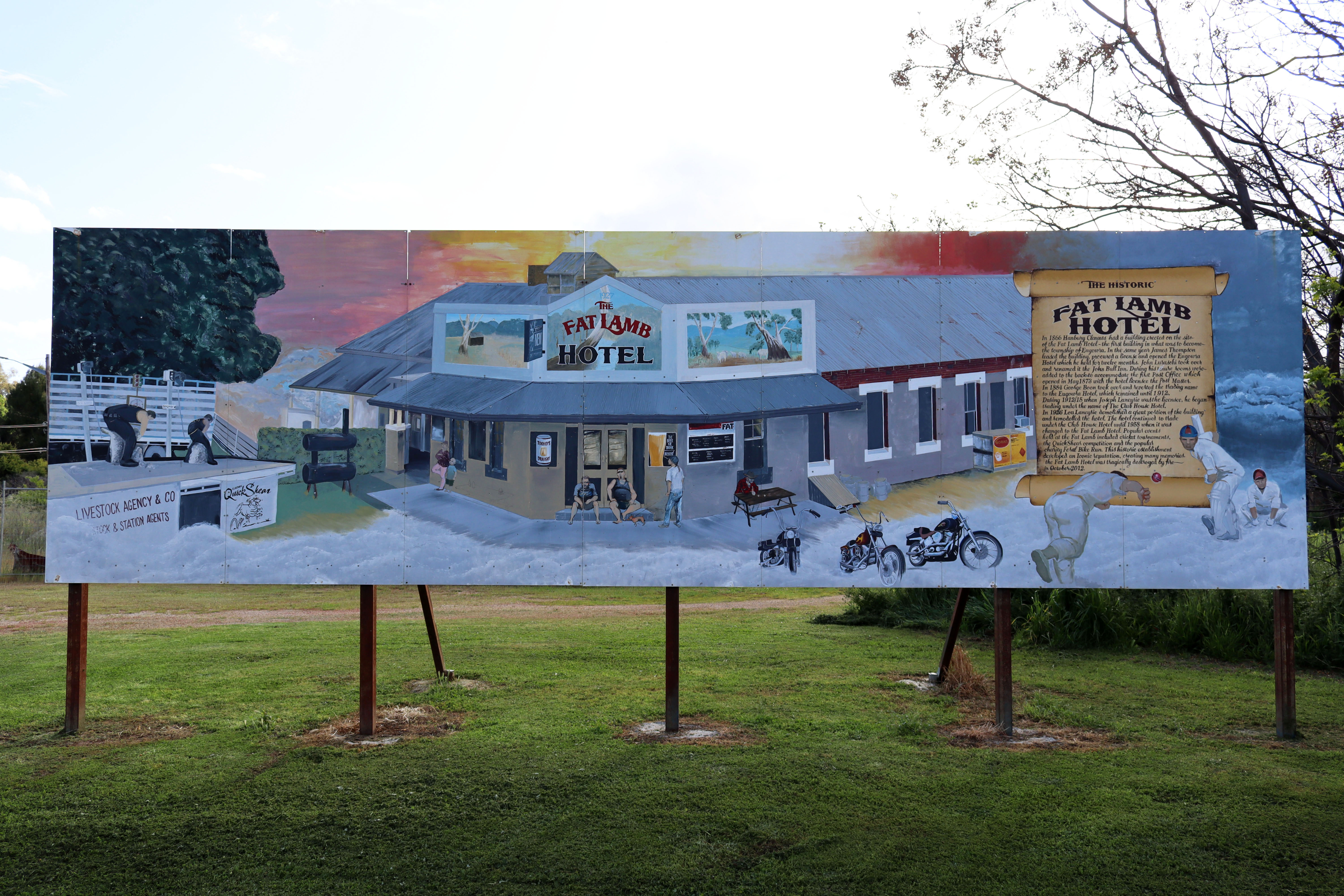 The Fat Lamb Hotel by Wayne Stewart | Street Art NSW