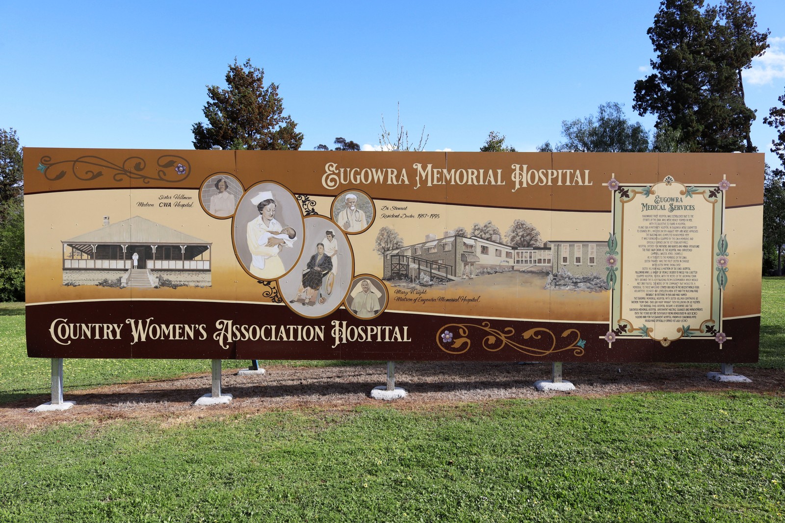 Eugowra Memorial Hospital by Peter Crossman | Street Art NSW