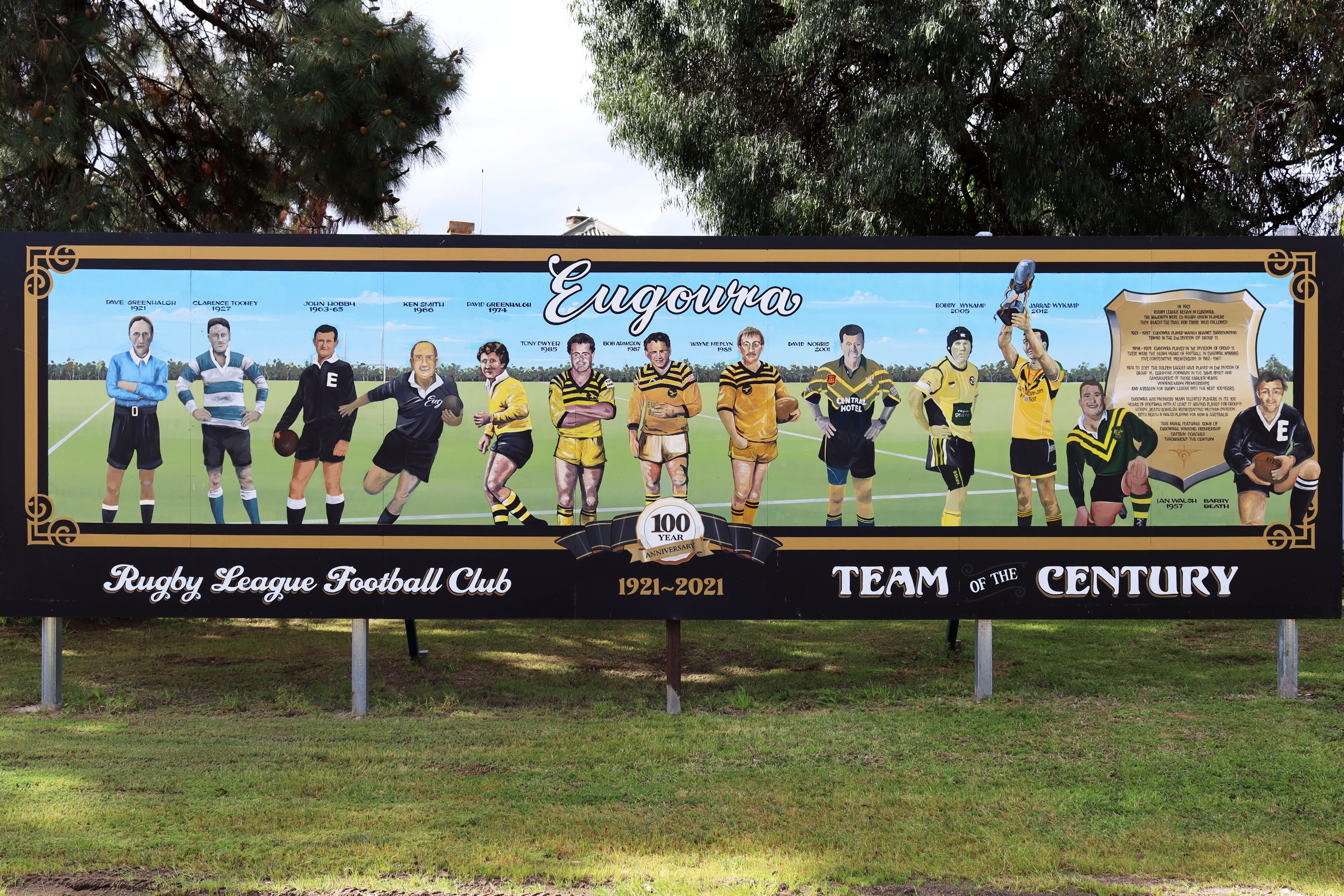 Eugowra Rugby League Football Club by Peter Crossman | Street Art NSW