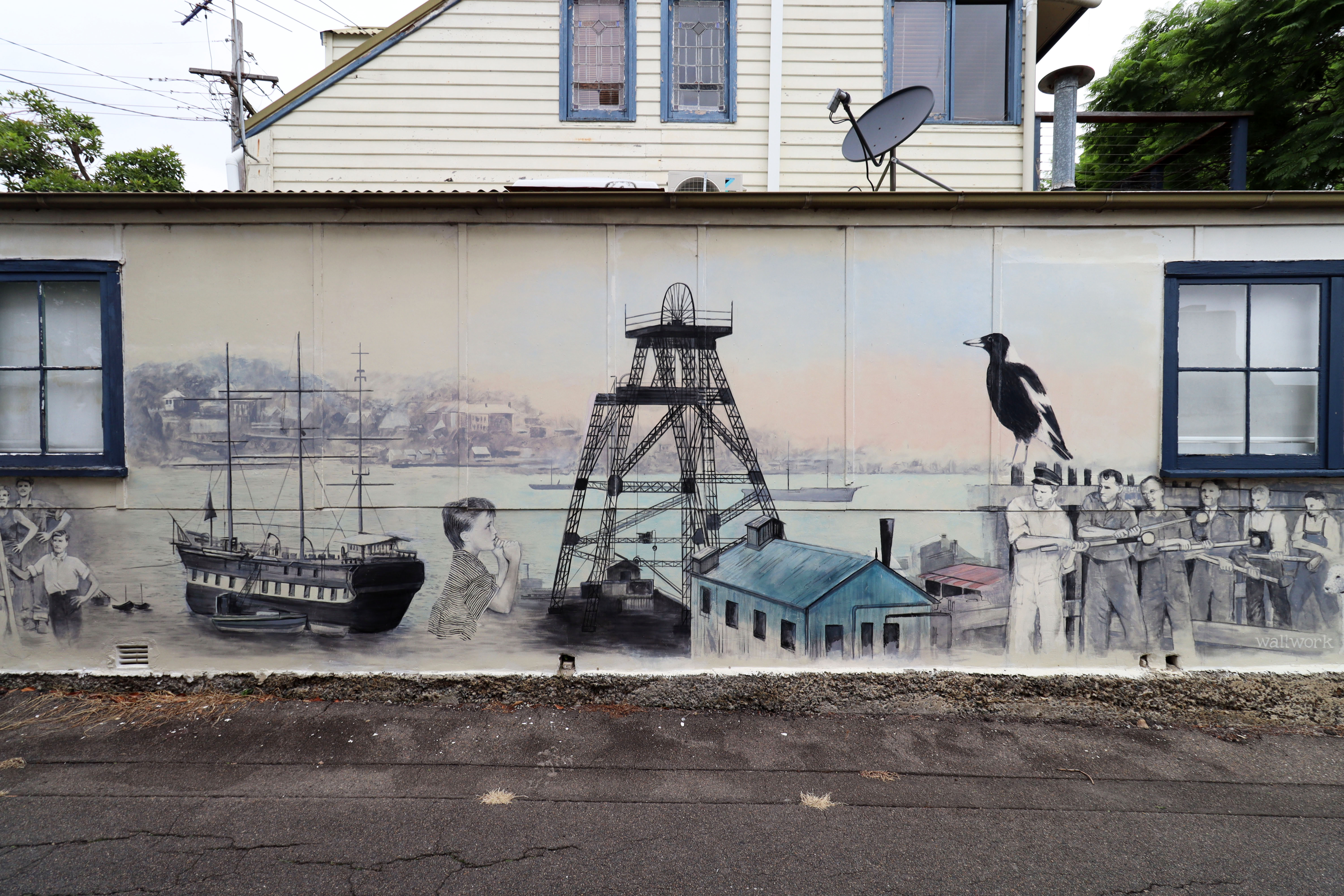 Early Birchgrove/Cockatoo Island Memories by Kelly Wallwork | Street Art NSW