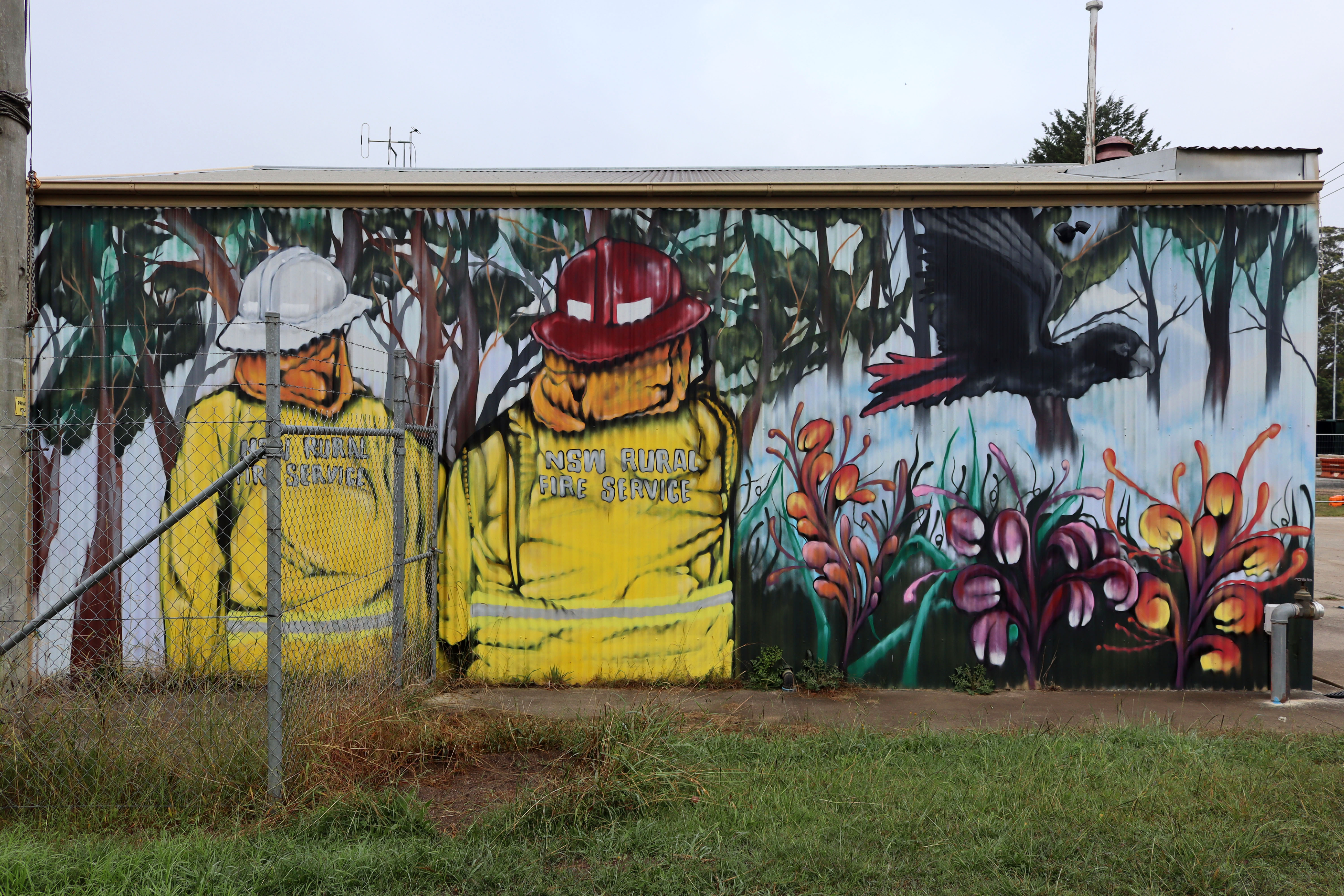 Wingello Rural Fire Brigade by Joe Quilter | Street Art NSW
