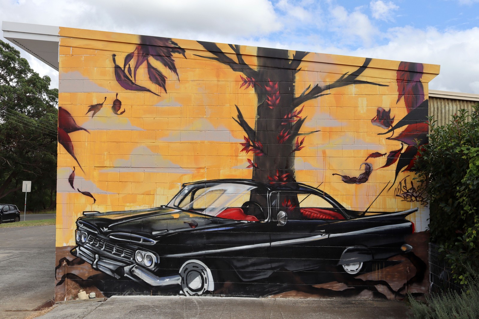 Thirlmere Auto Port Mural by Cam Scale | Street Art NSW