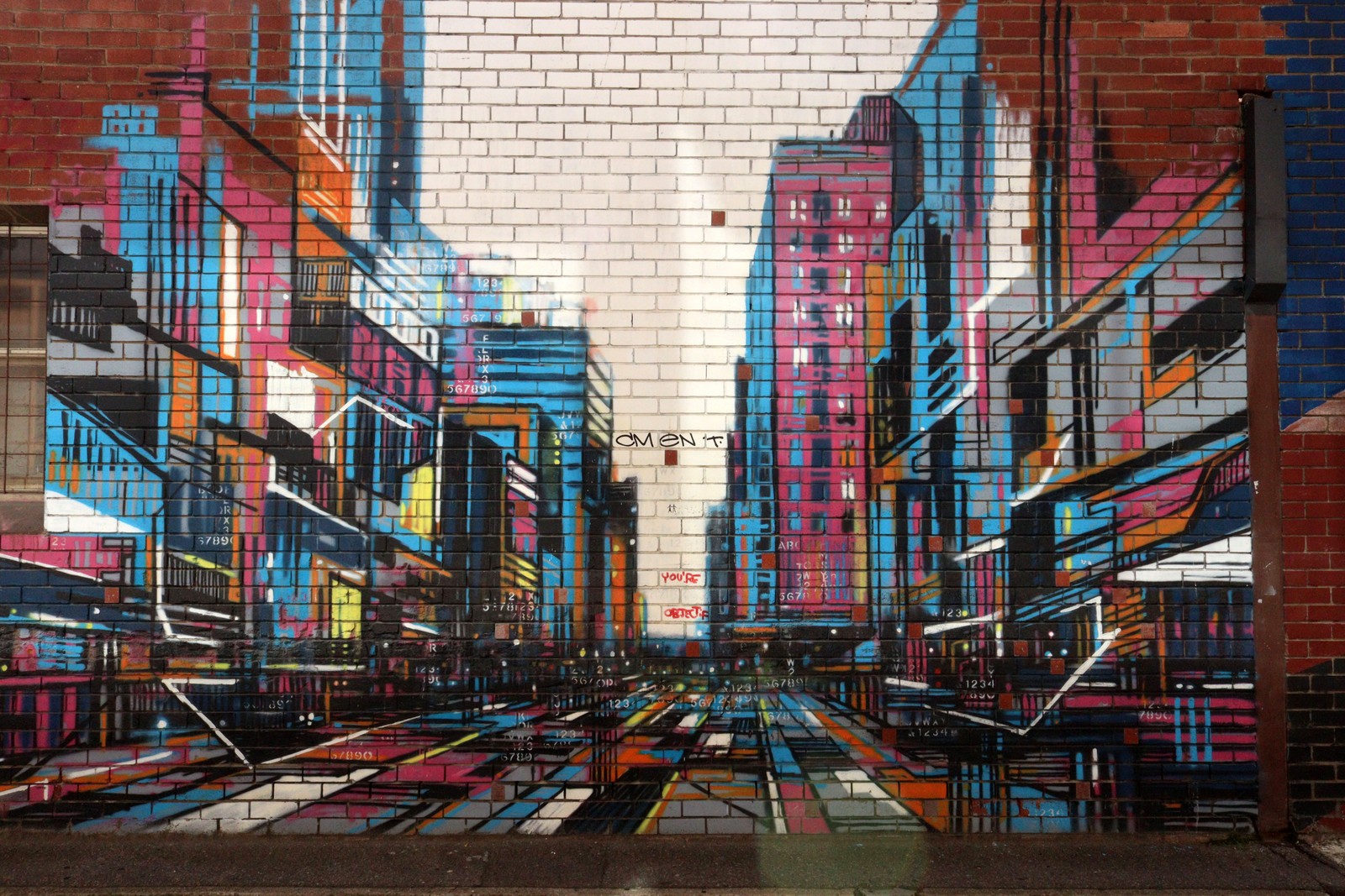 Fractal Cityscape by Thom Buchanan | Street Art NSW