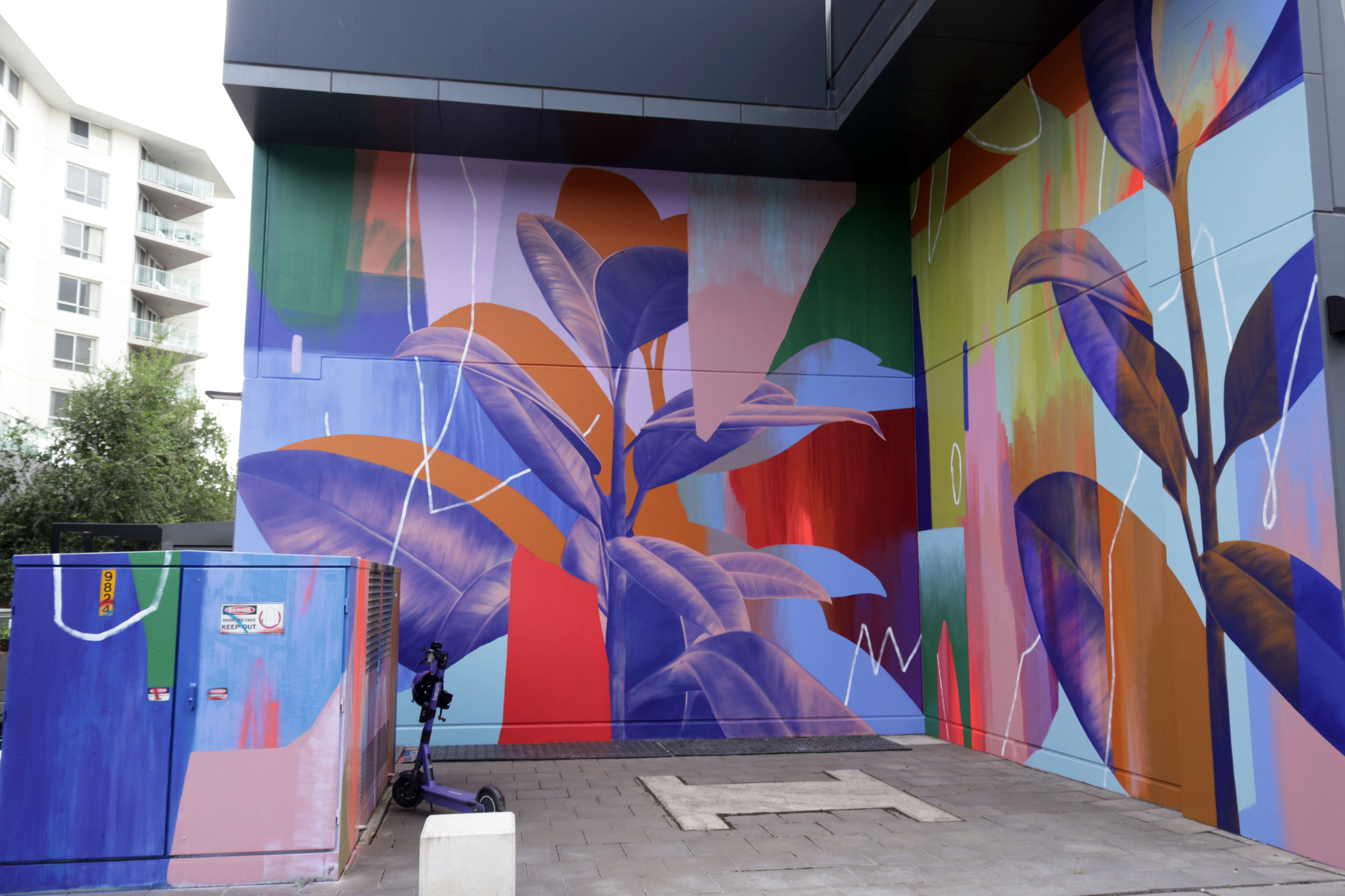 Ficus Elastica by Claire Foxton | Street Art NSW