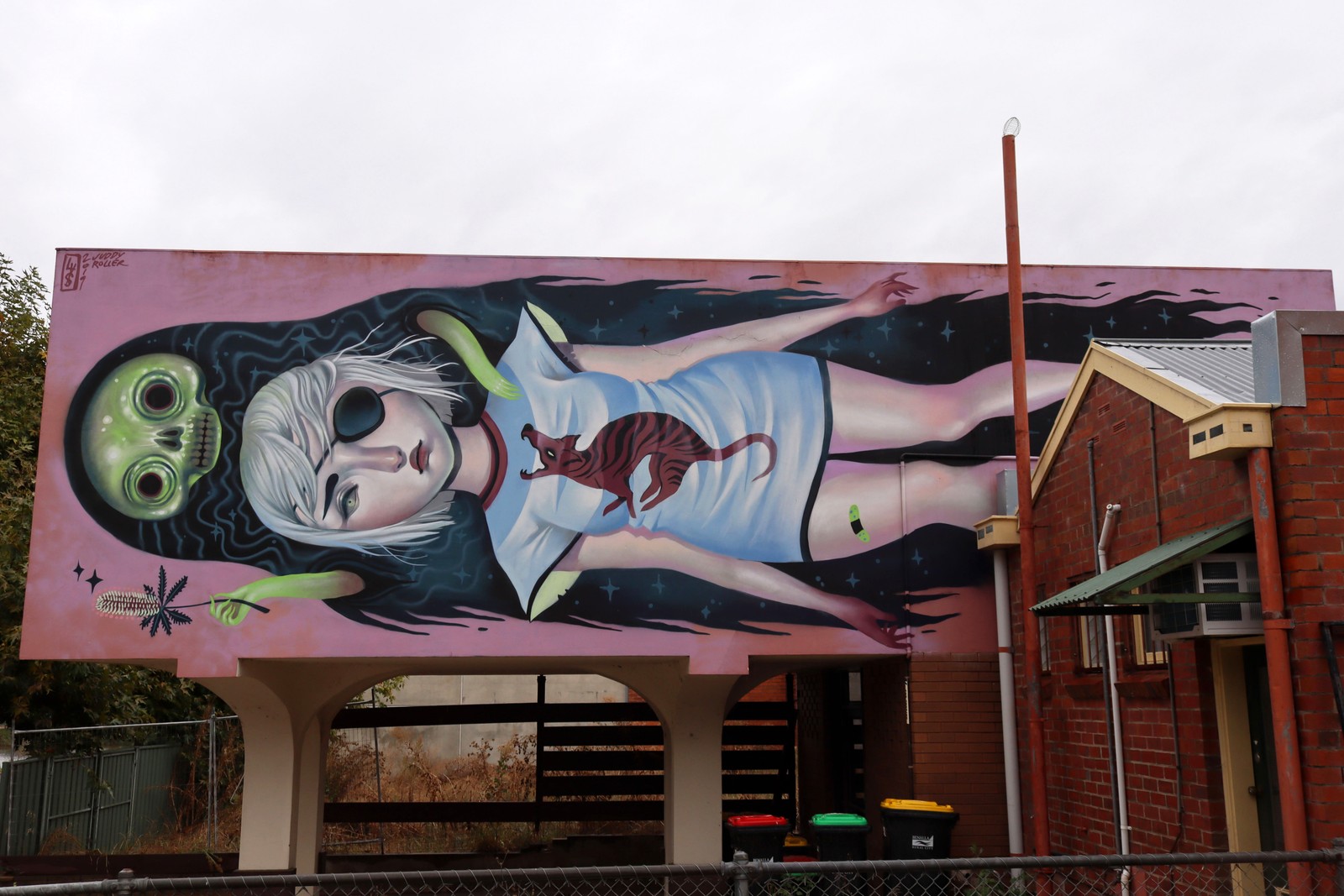 Thylacine Fever Dream by Lauren YS | Street Art NSW