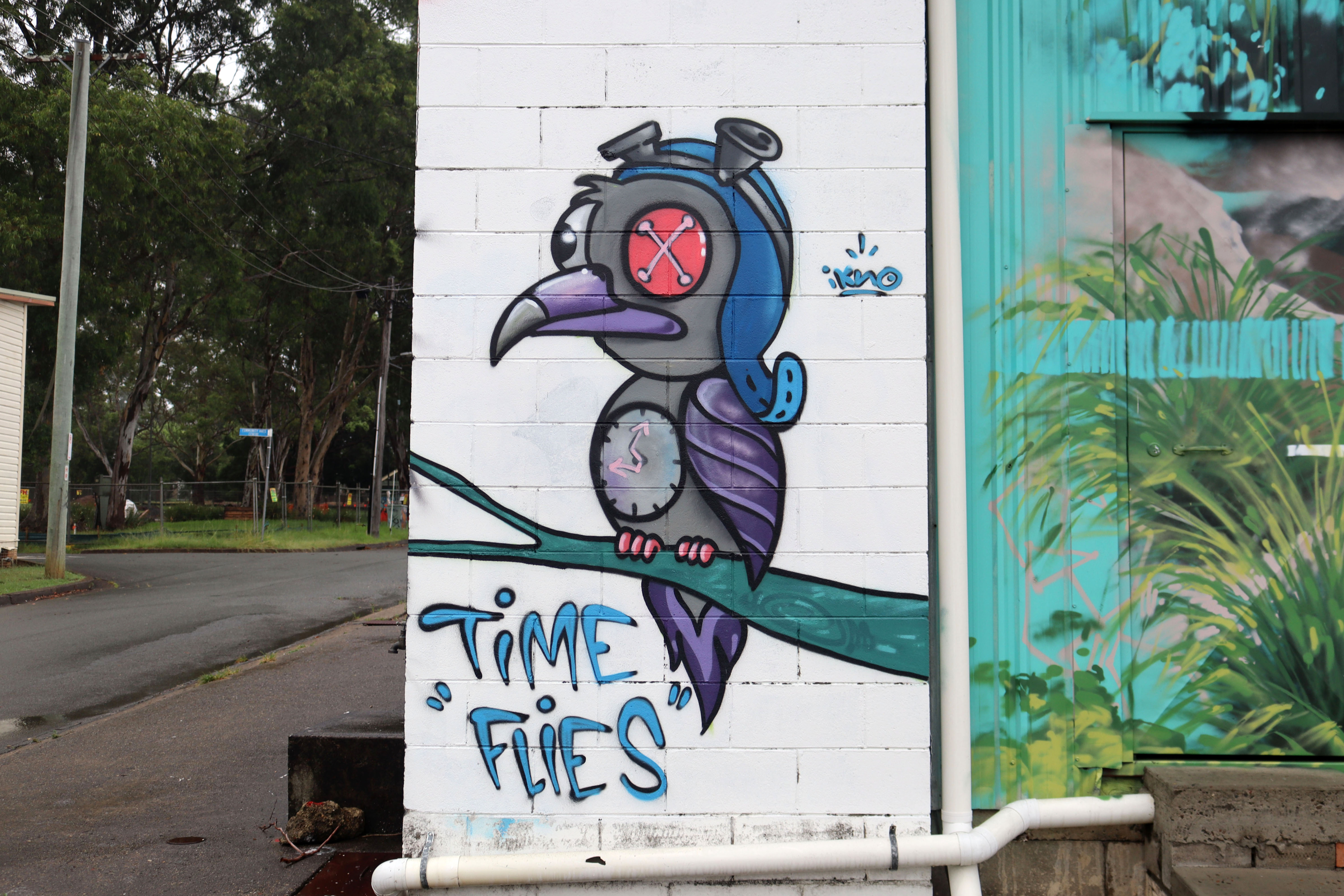 Time Flies by Iknograffix | Street Art NSW