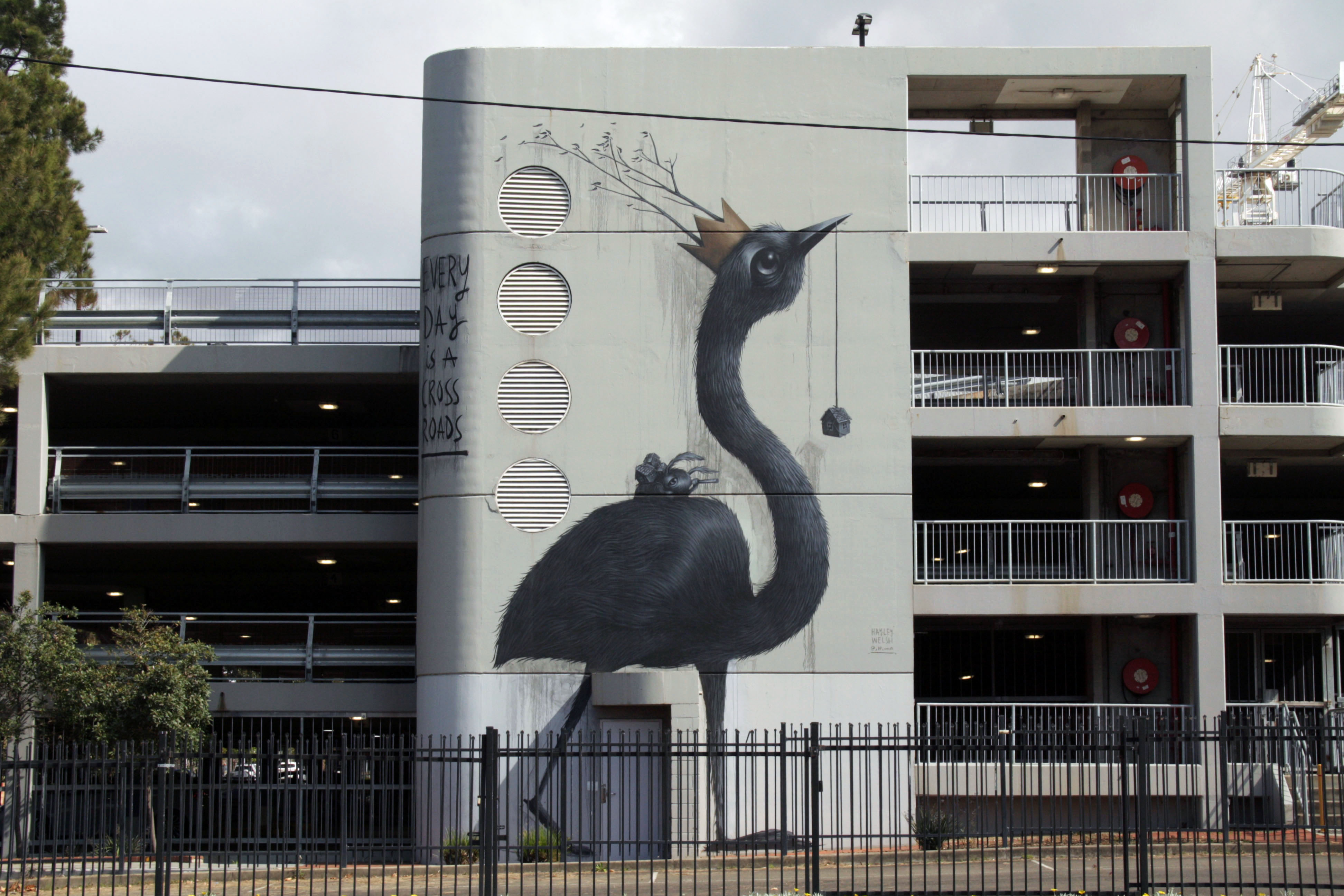 Every Day is a Crossroads by Hayley Welsh | Street Art NSW