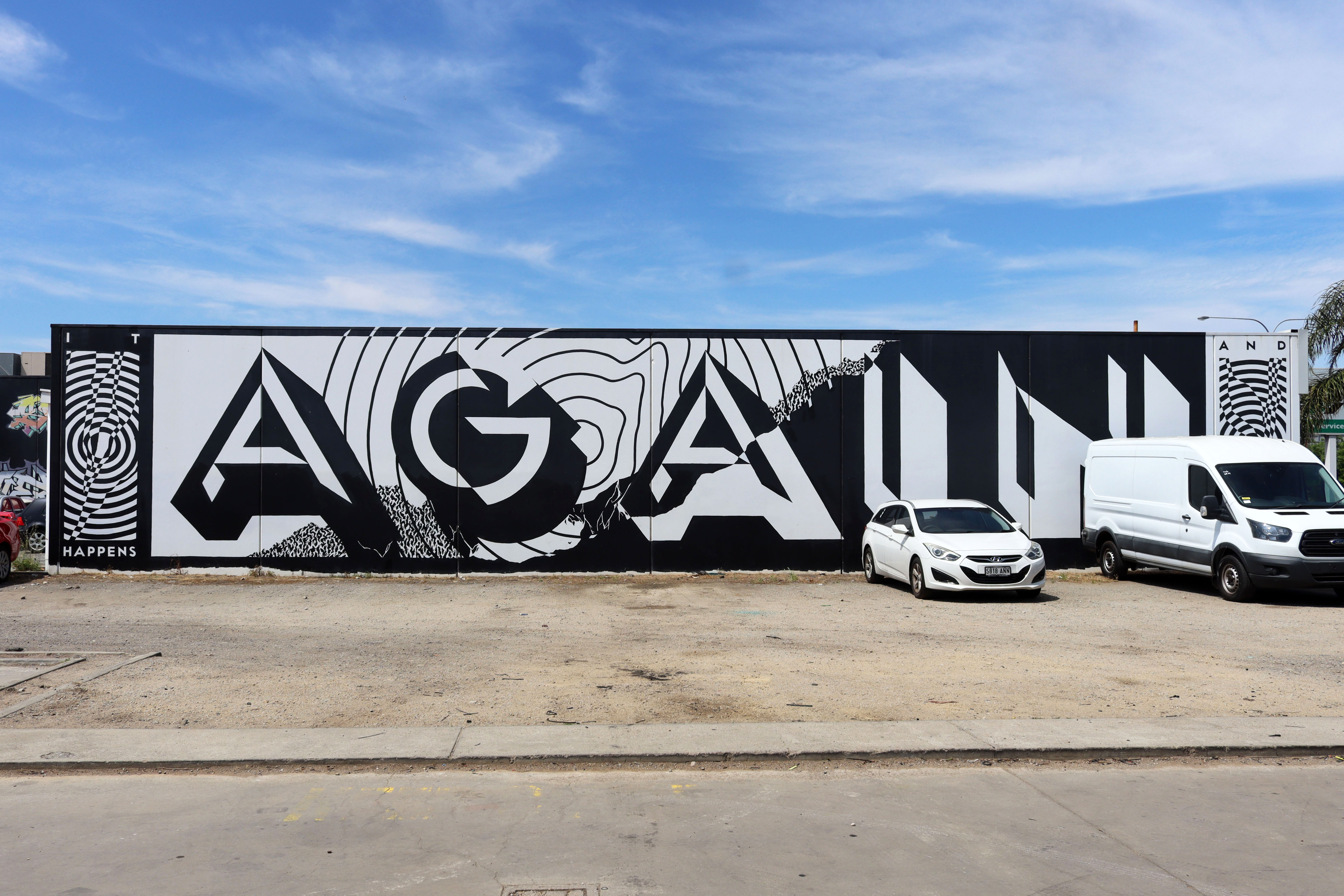 It Happens Again and Again by Georgia Hill | Street Art NSW