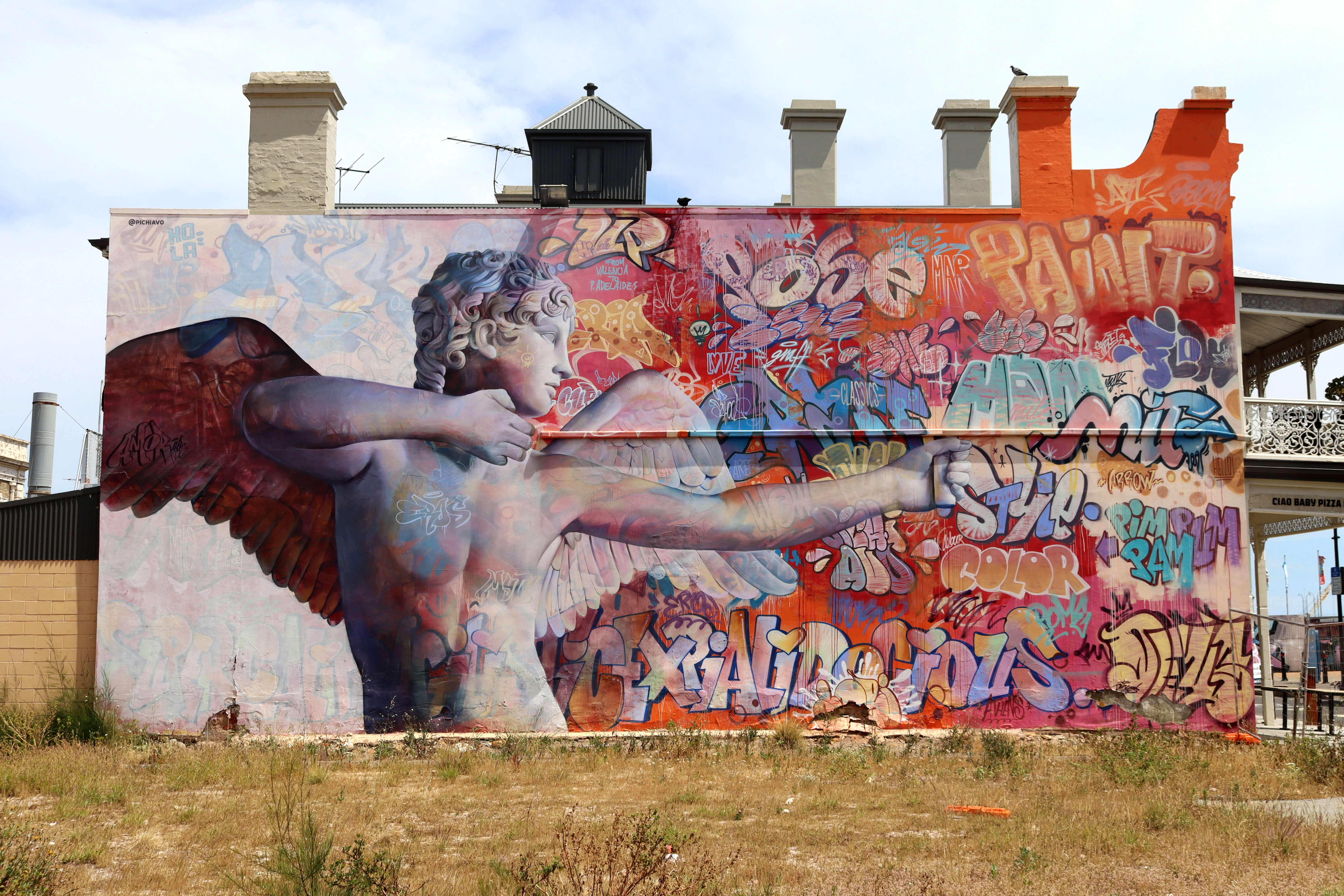 Cupid With a Bow by PichiAvo | Street Art NSW