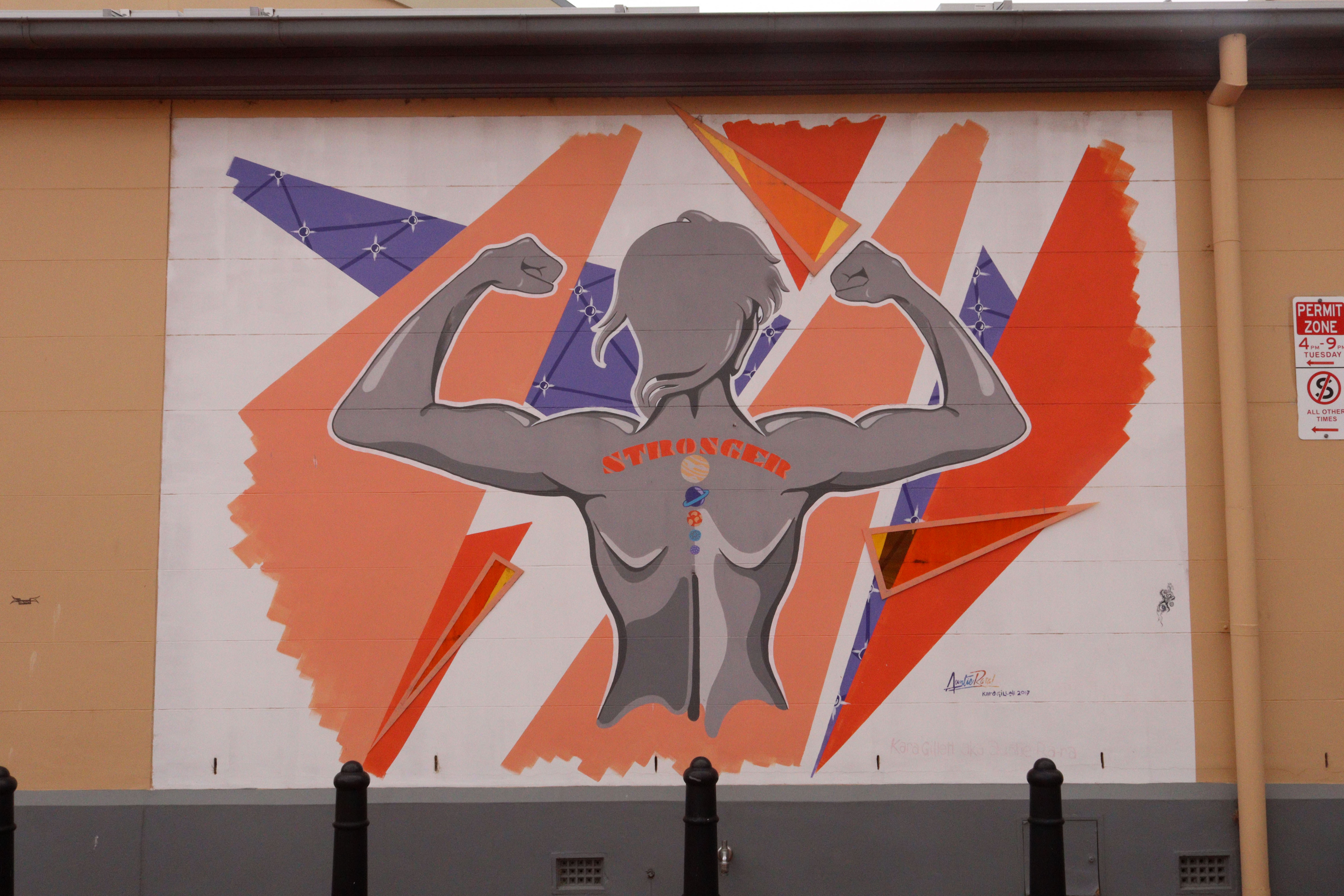 Stronger by Kara Gillett | Street Art NSW