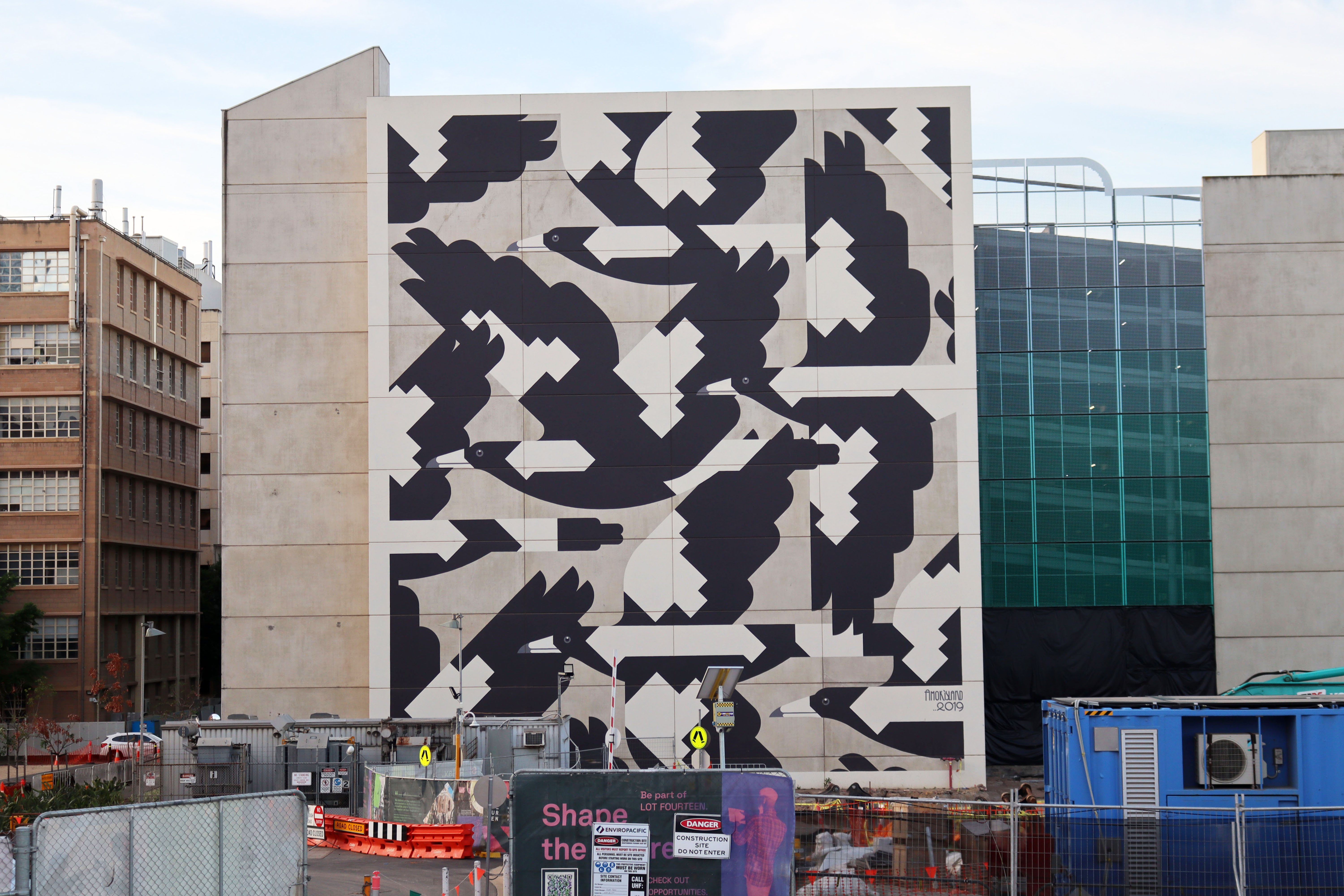 Beware Swooping Birds by Amok Island | Street Art NSW