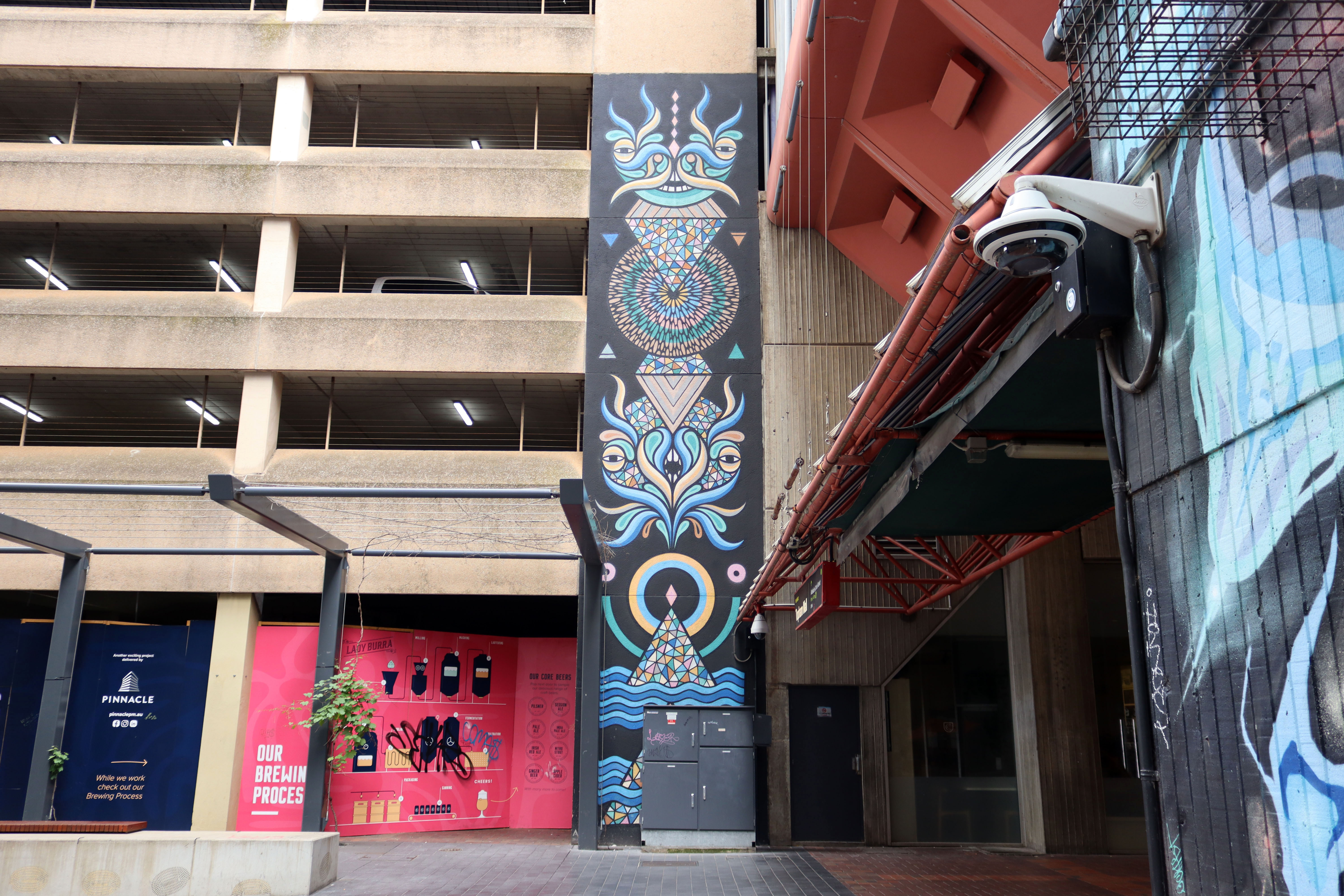 Topham Mall by Brad Eastman | Street Art NSW