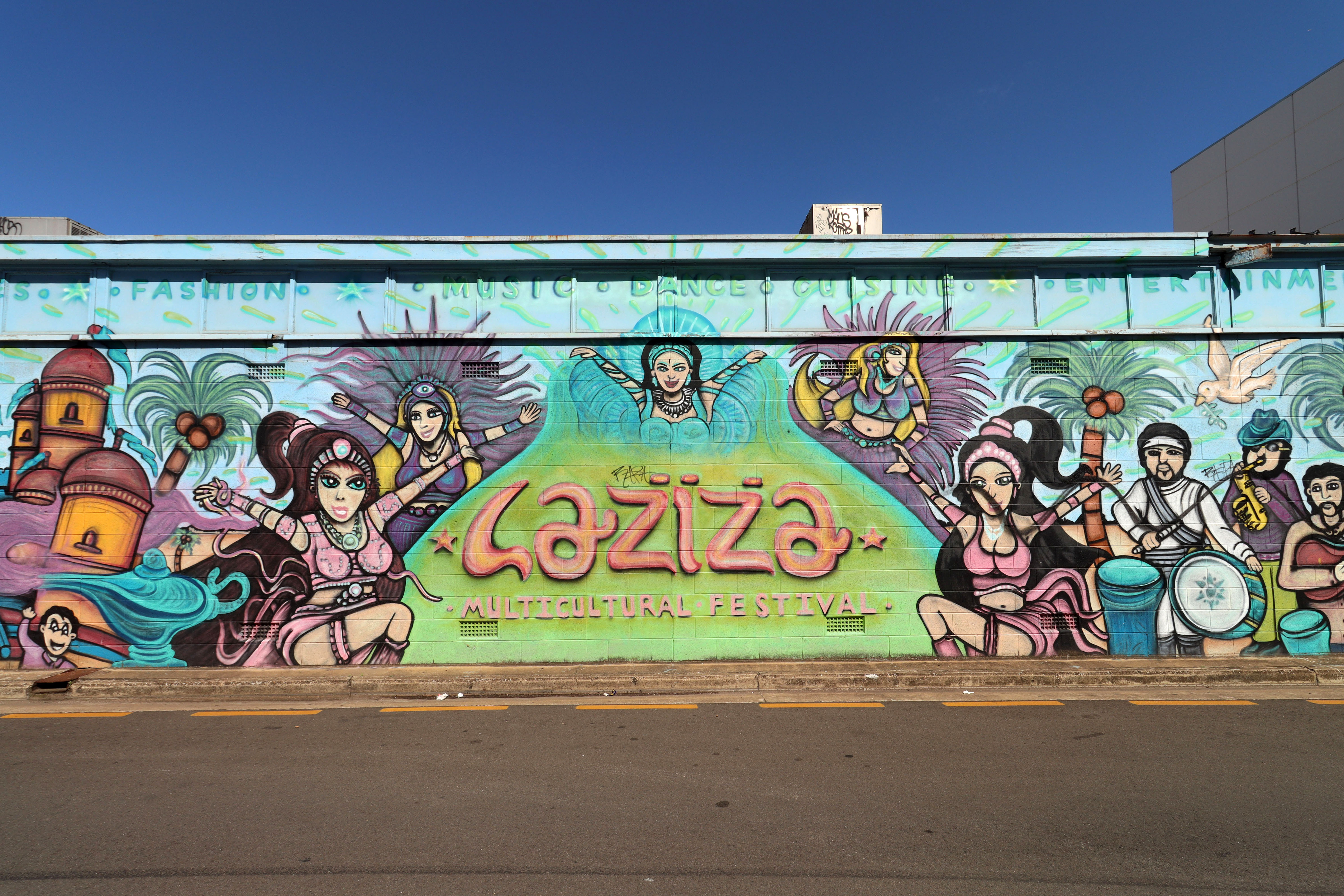 Laziza Multicultural Festival by Grifn Design | Street Art NSW