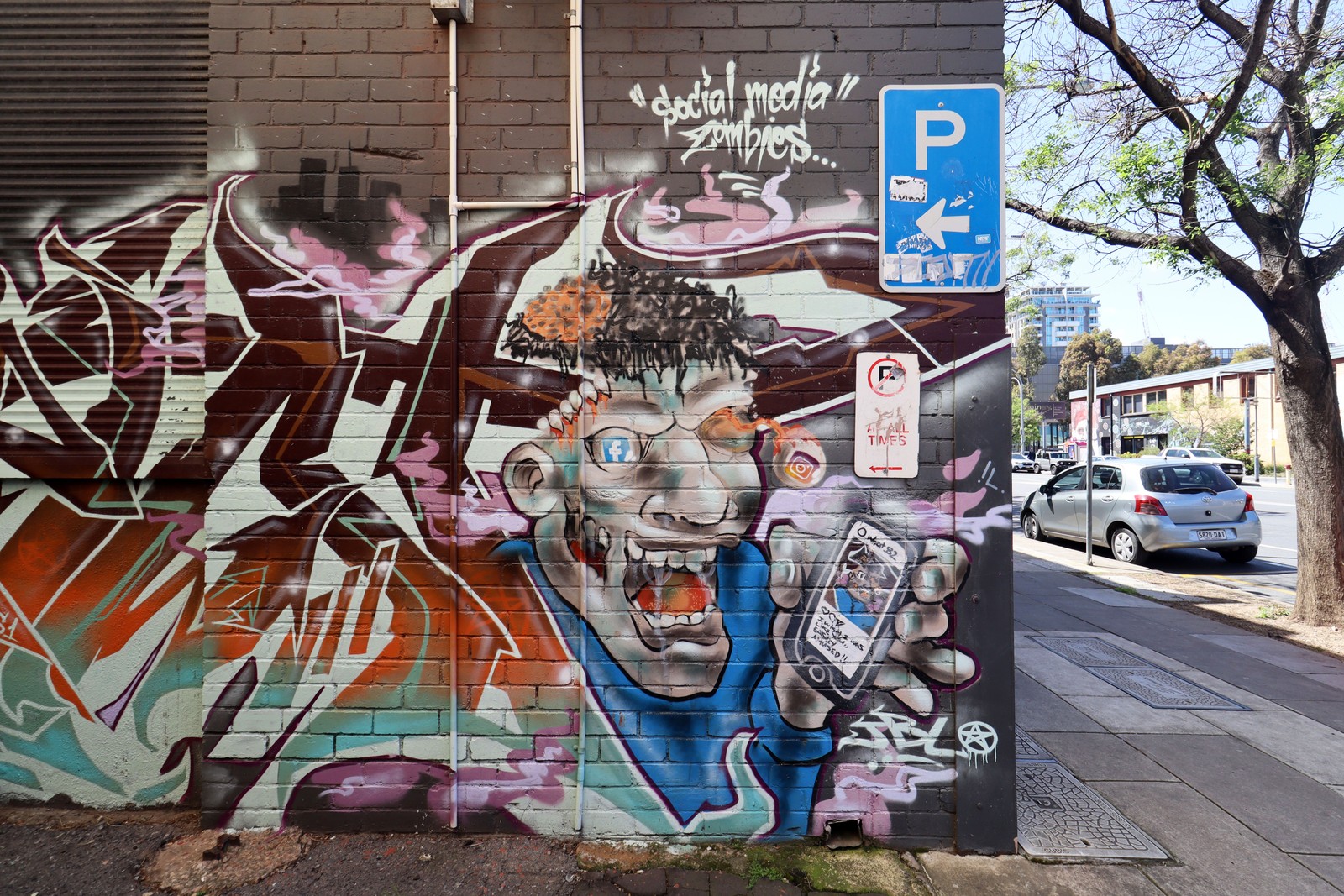 Social Media Zombies by JBL Crew | Street Art NSW