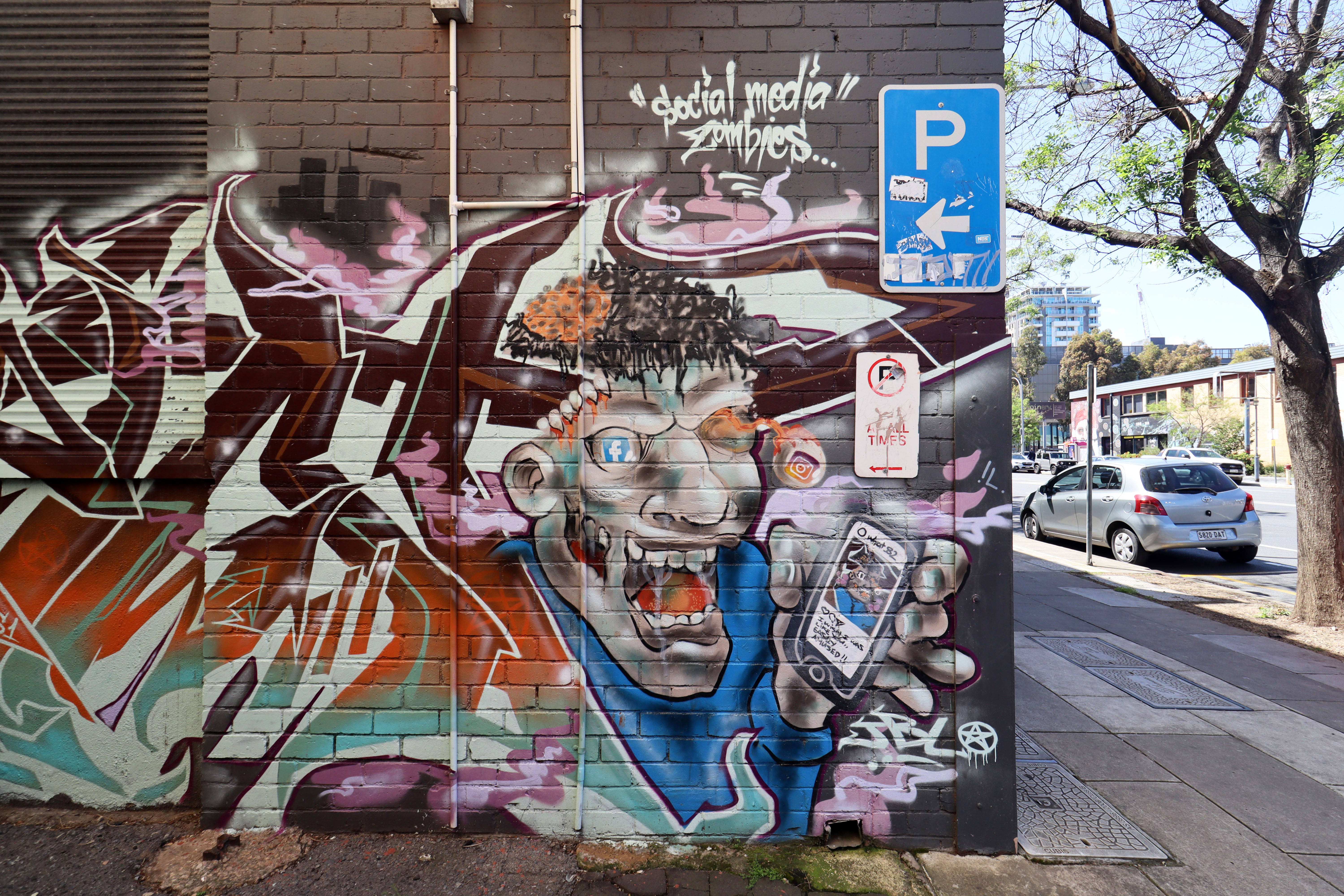 Social Media Zombies by JBL Crew | Street Art NSW