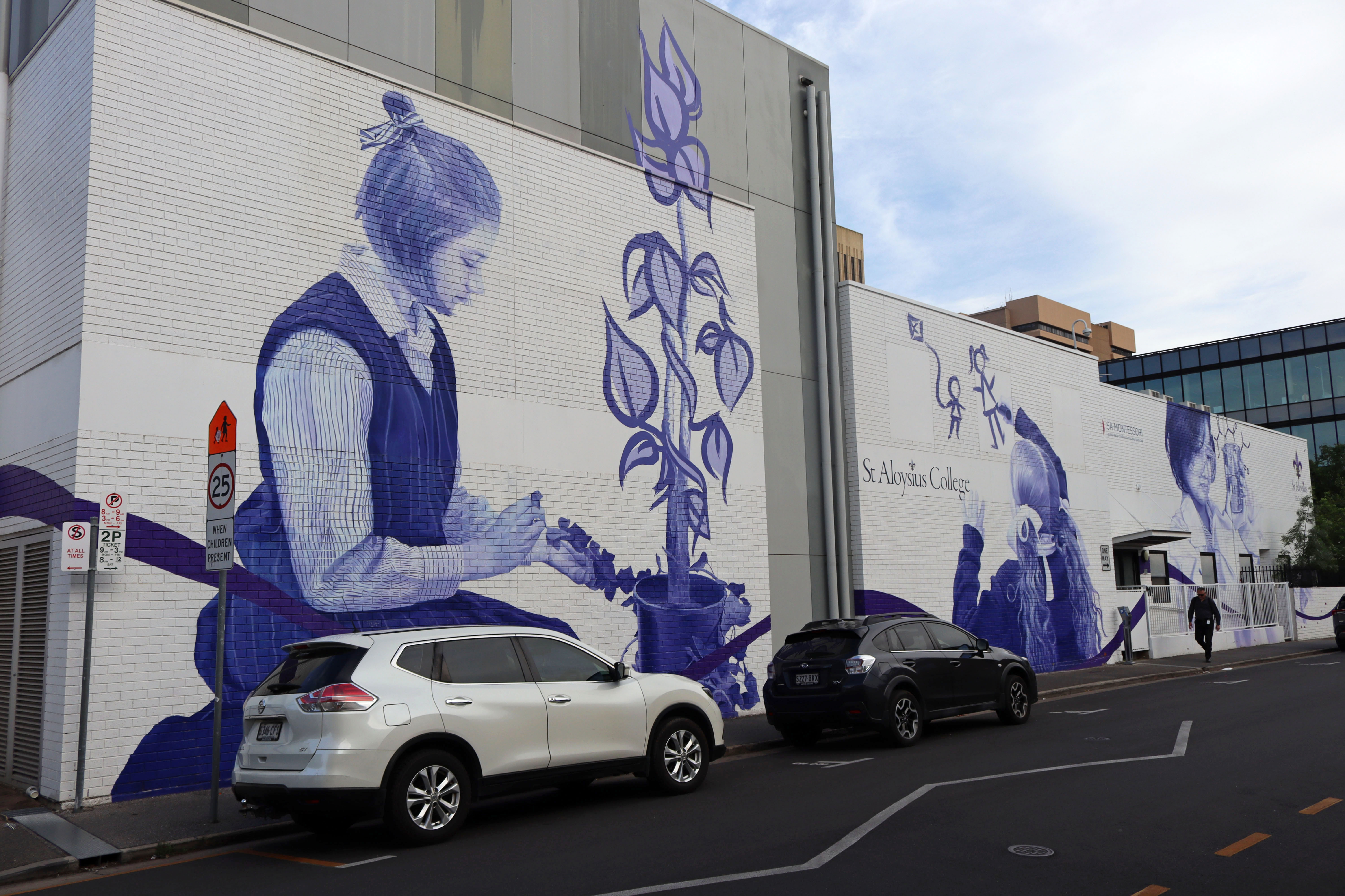 St Aloysius College Mural