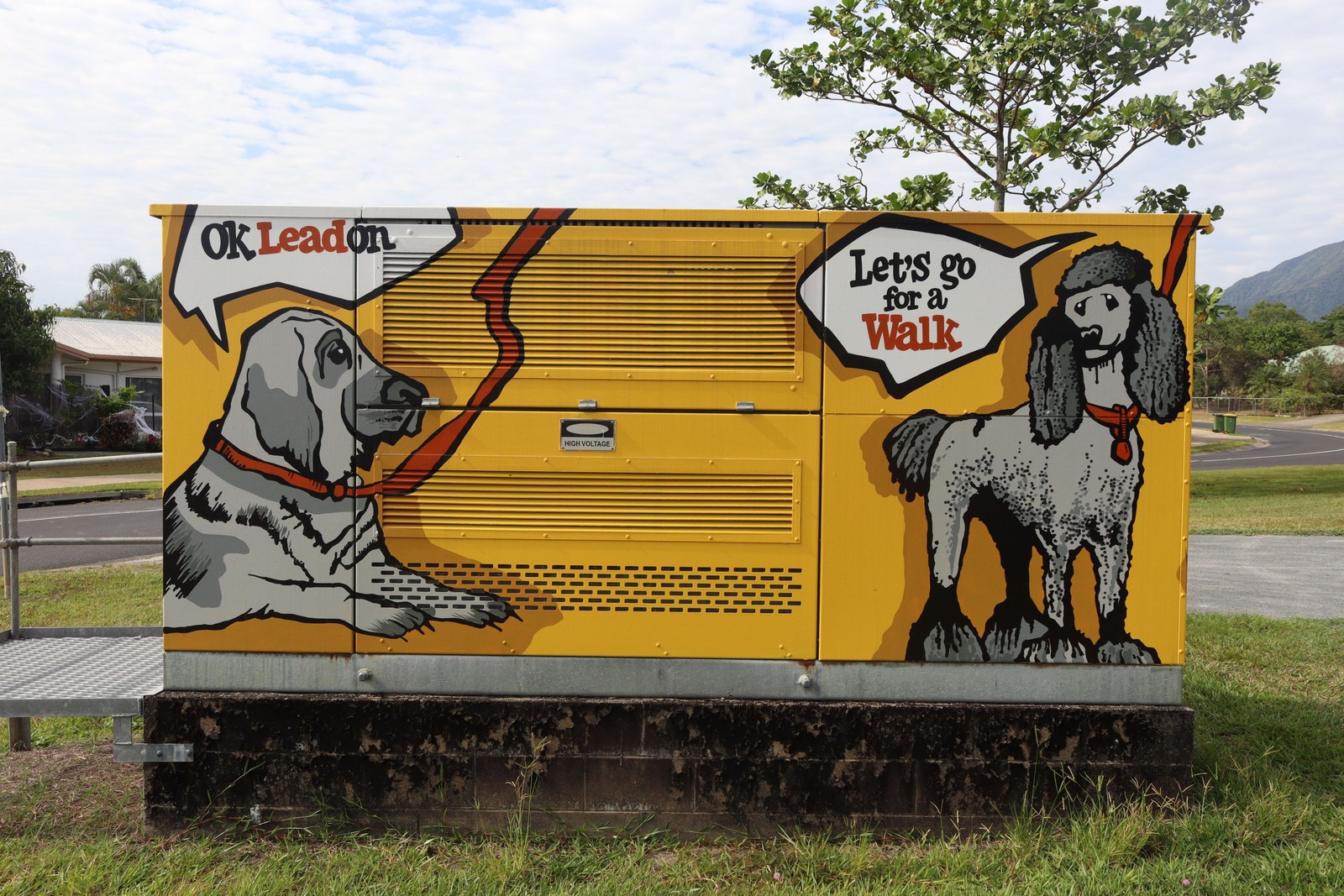 Dogs on Leads by Violet Shaban | Street Art NSW