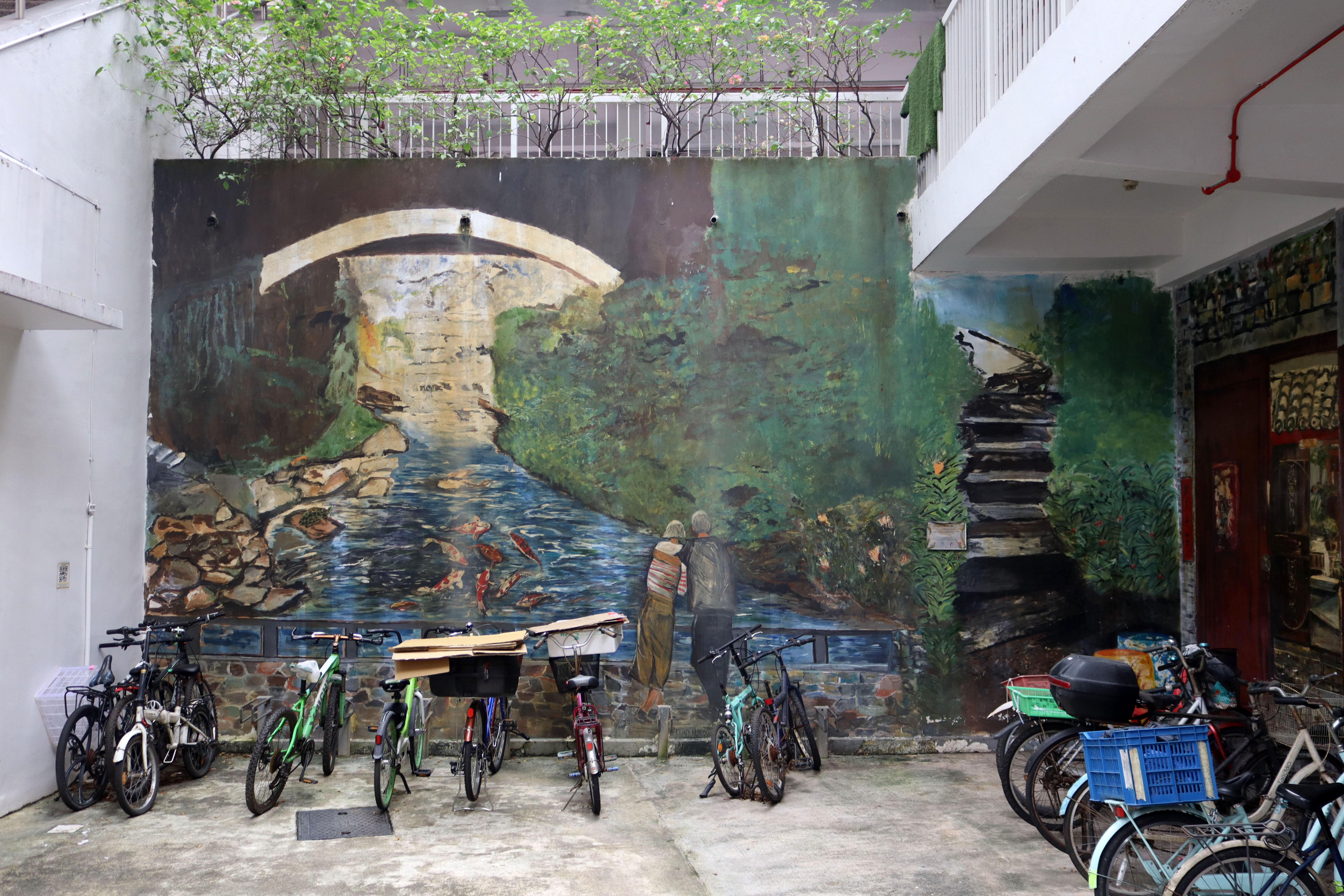 Bridge Over Calm Waters/The Back Lane by Belinda Low | Street Art NSW
