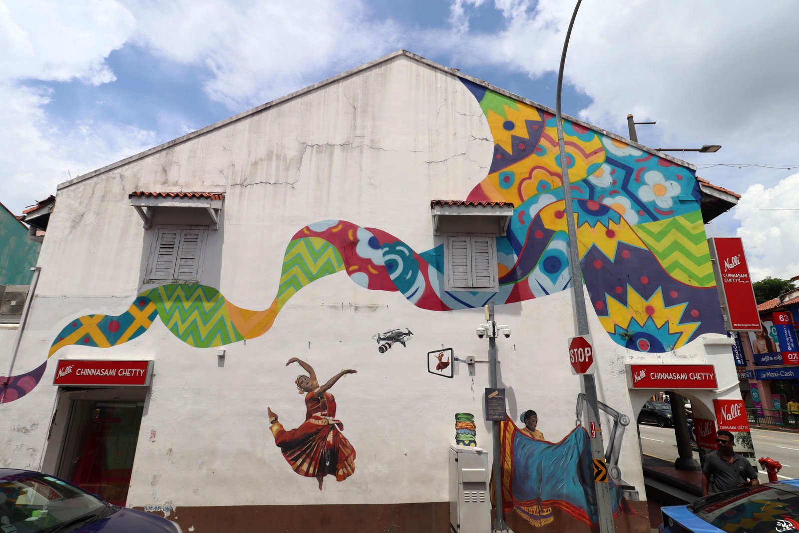 Tapestry of Saree 2040 by Mural Lingo | Street Art NSW
