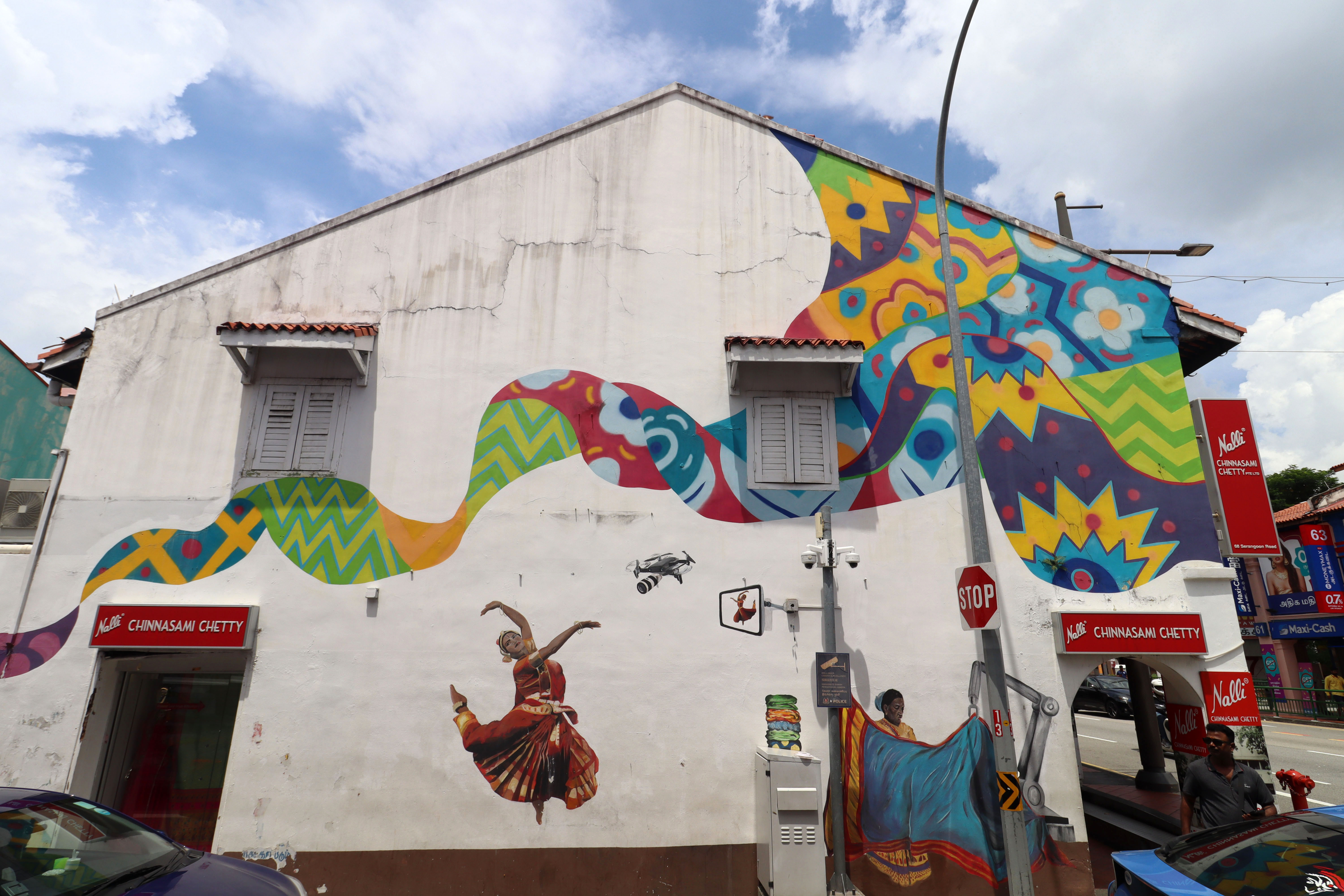 Tapestry of Saree 2040 by Mural Lingo | Street Art NSW