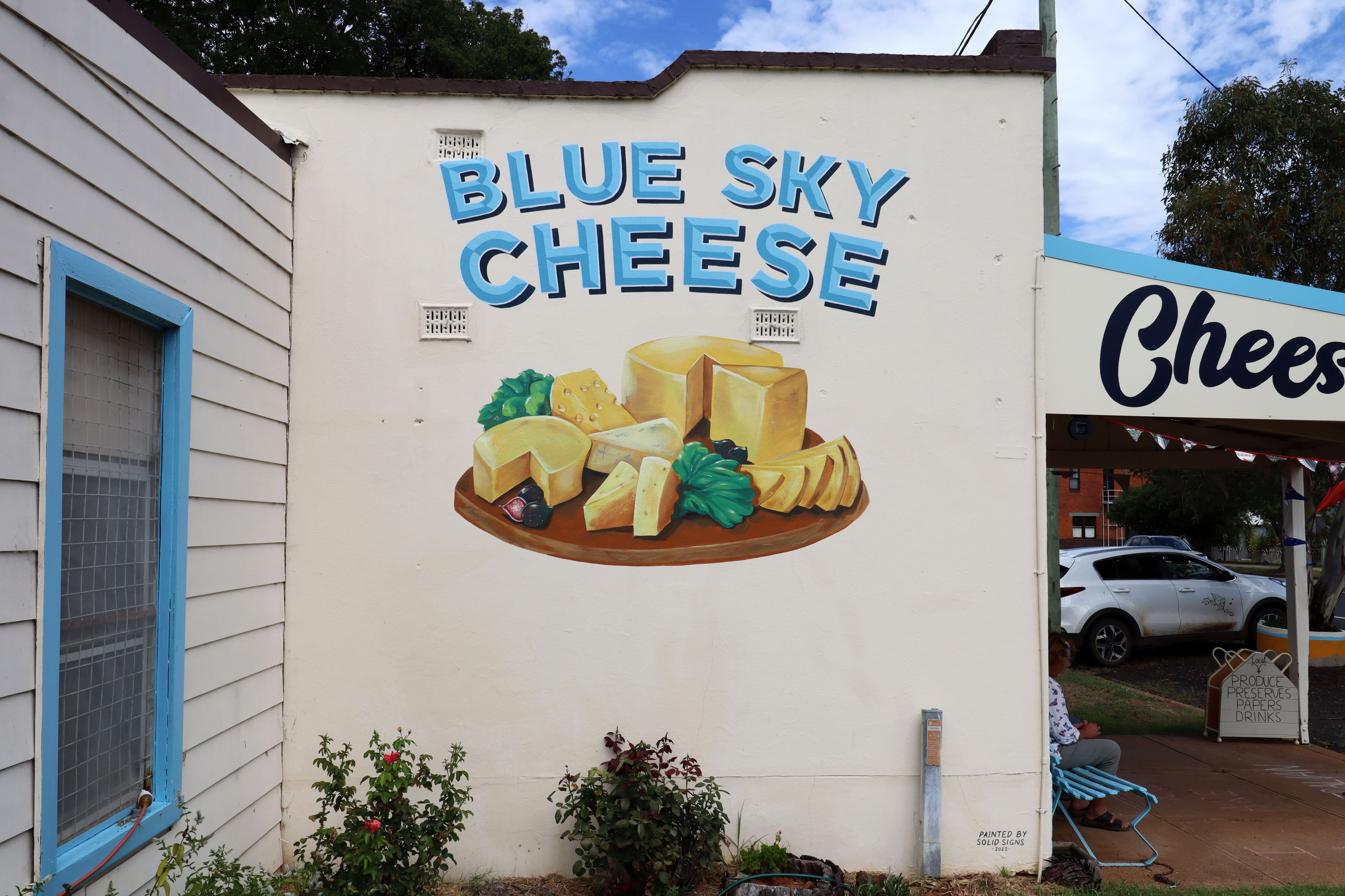 Blue Sky Cheese by Solid Signs | Street Art NSW