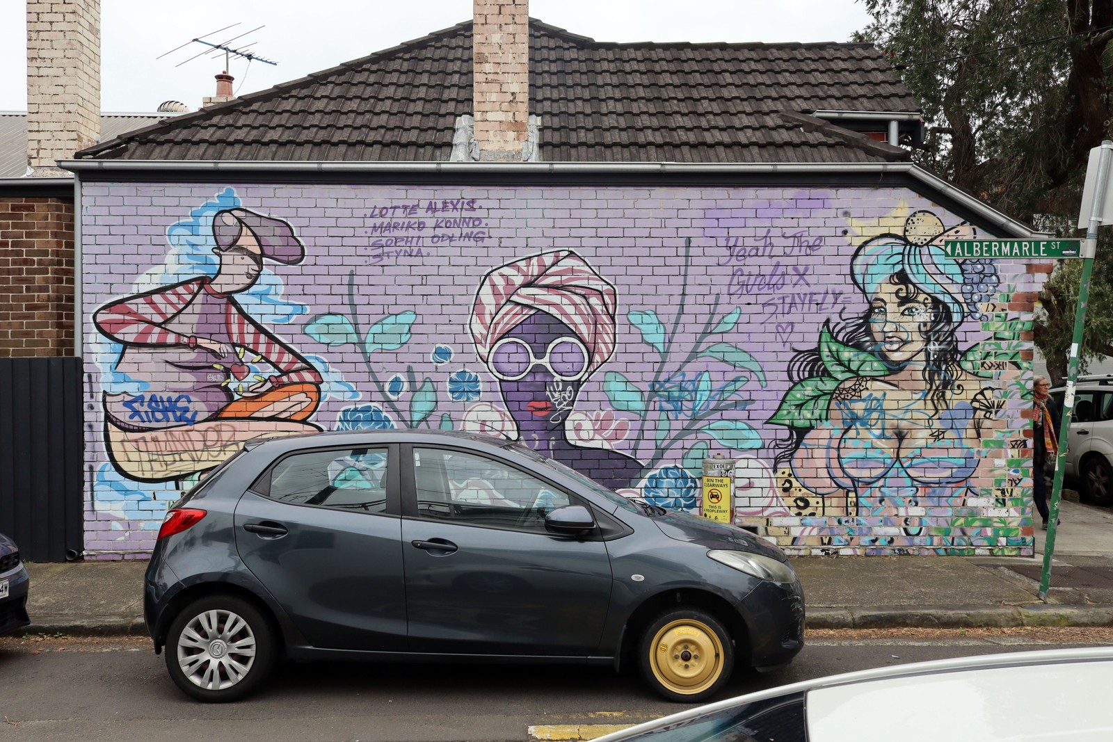 Yeah the Girls X Stay Fly by Lotte Alexis | Street Art NSW