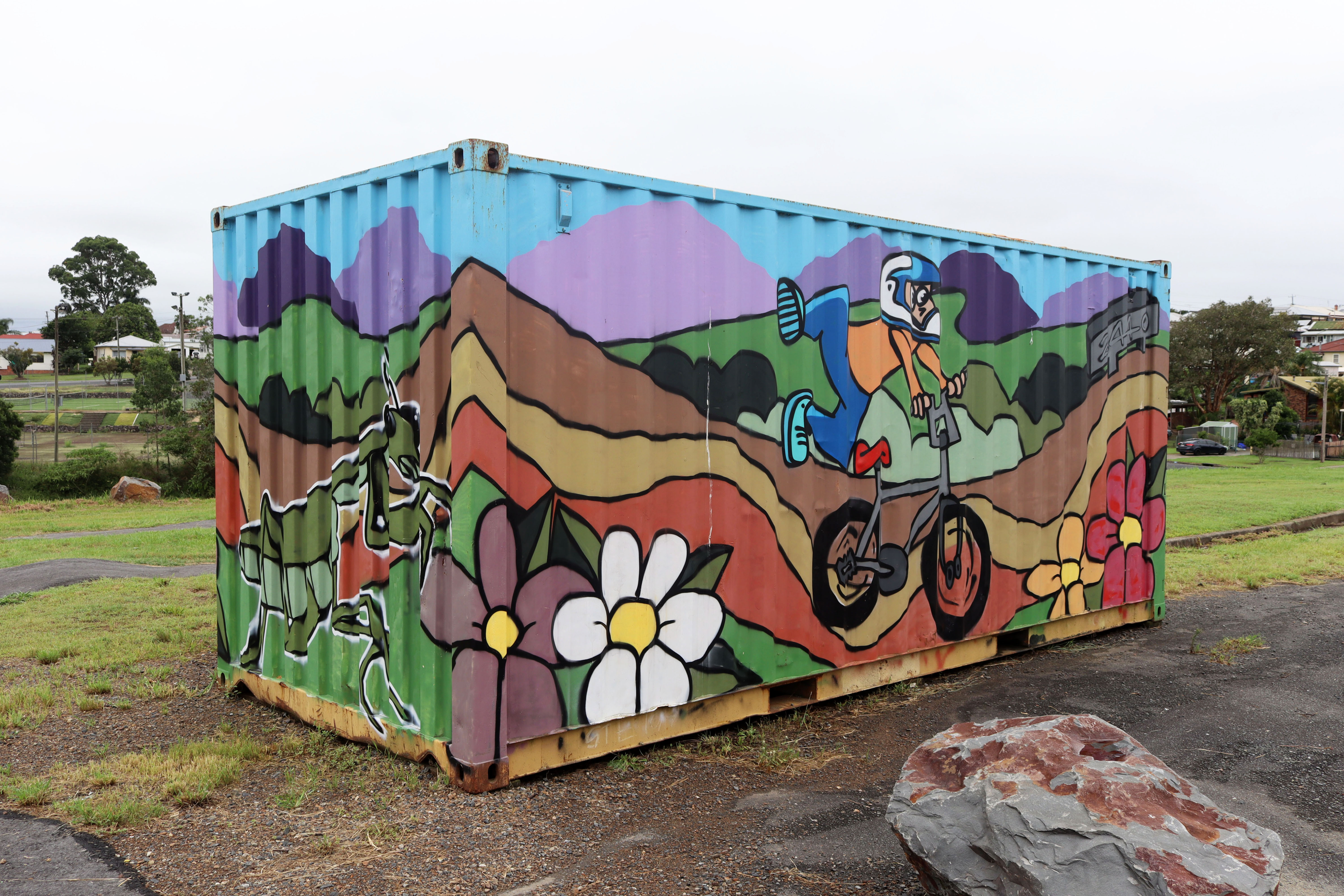 West Kempsey Pump Track by Iknograffix | Street Art NSW