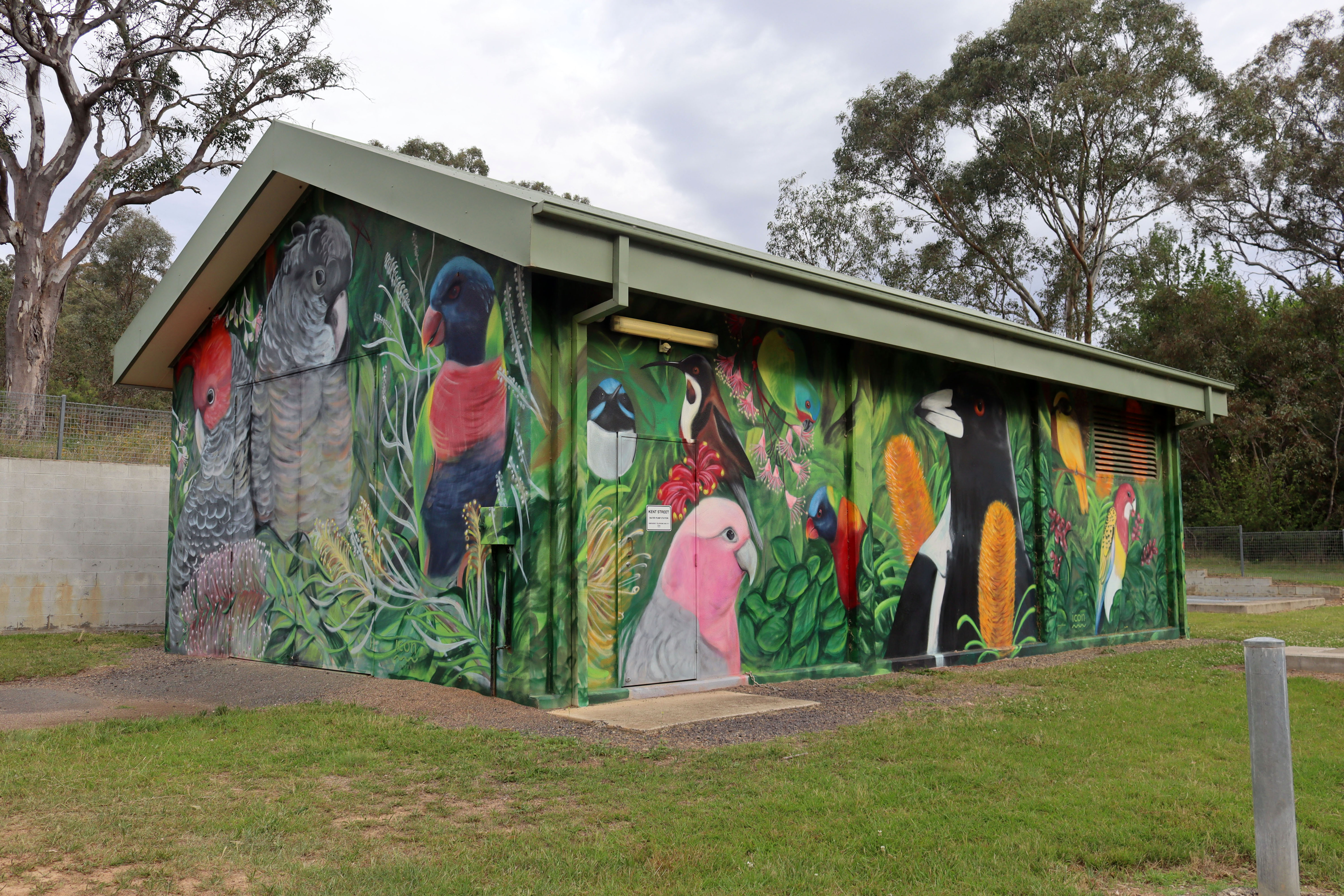 Kent Street Water Pump Station by GraffikPaint | Street Art NSW
