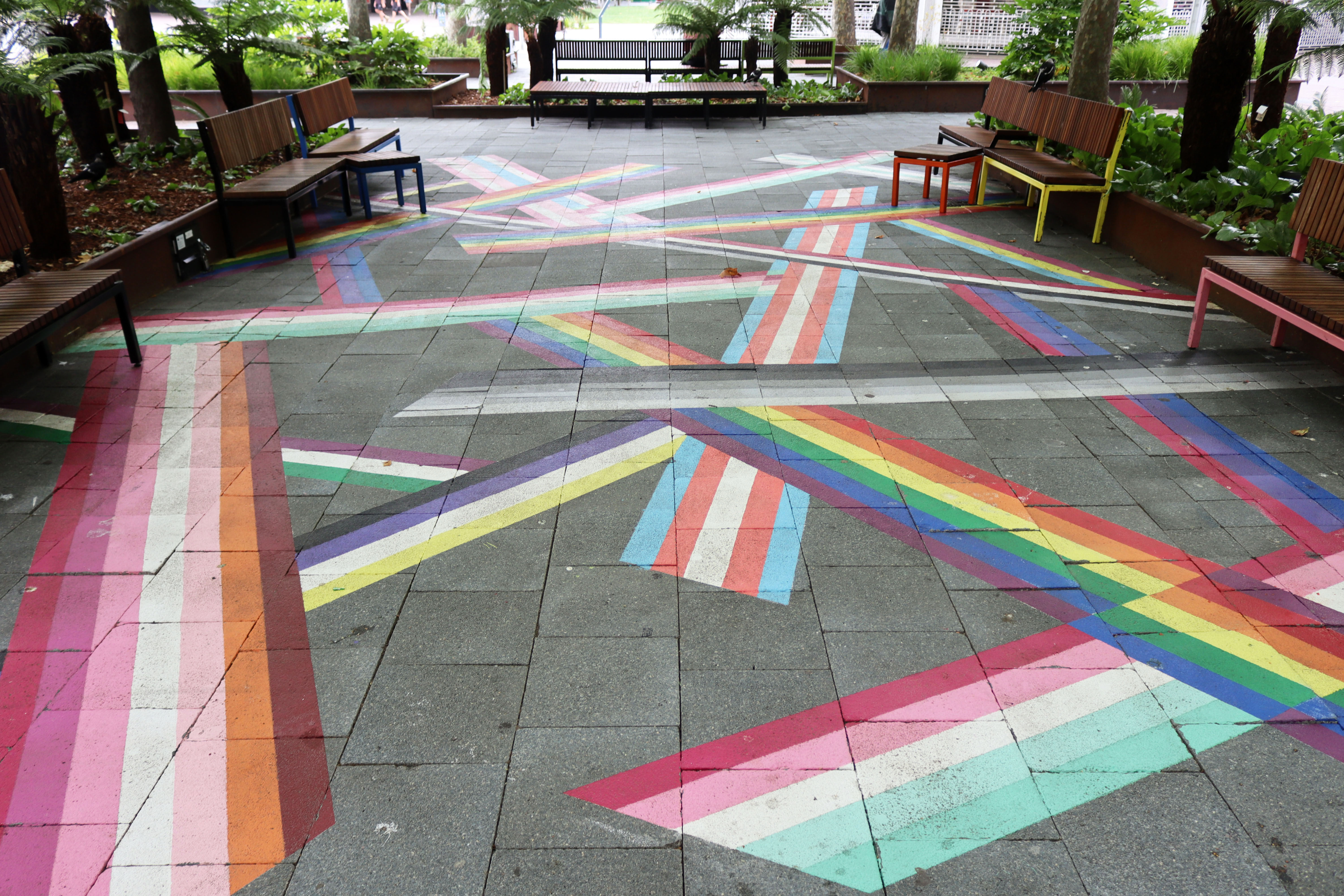 LGBQTI+ Flags by Yanni Pounartzis | Street Art NSW
