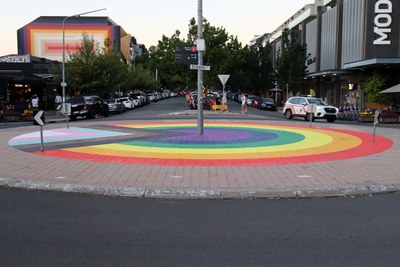 LGBTQIA+ Rainbow Roundabout