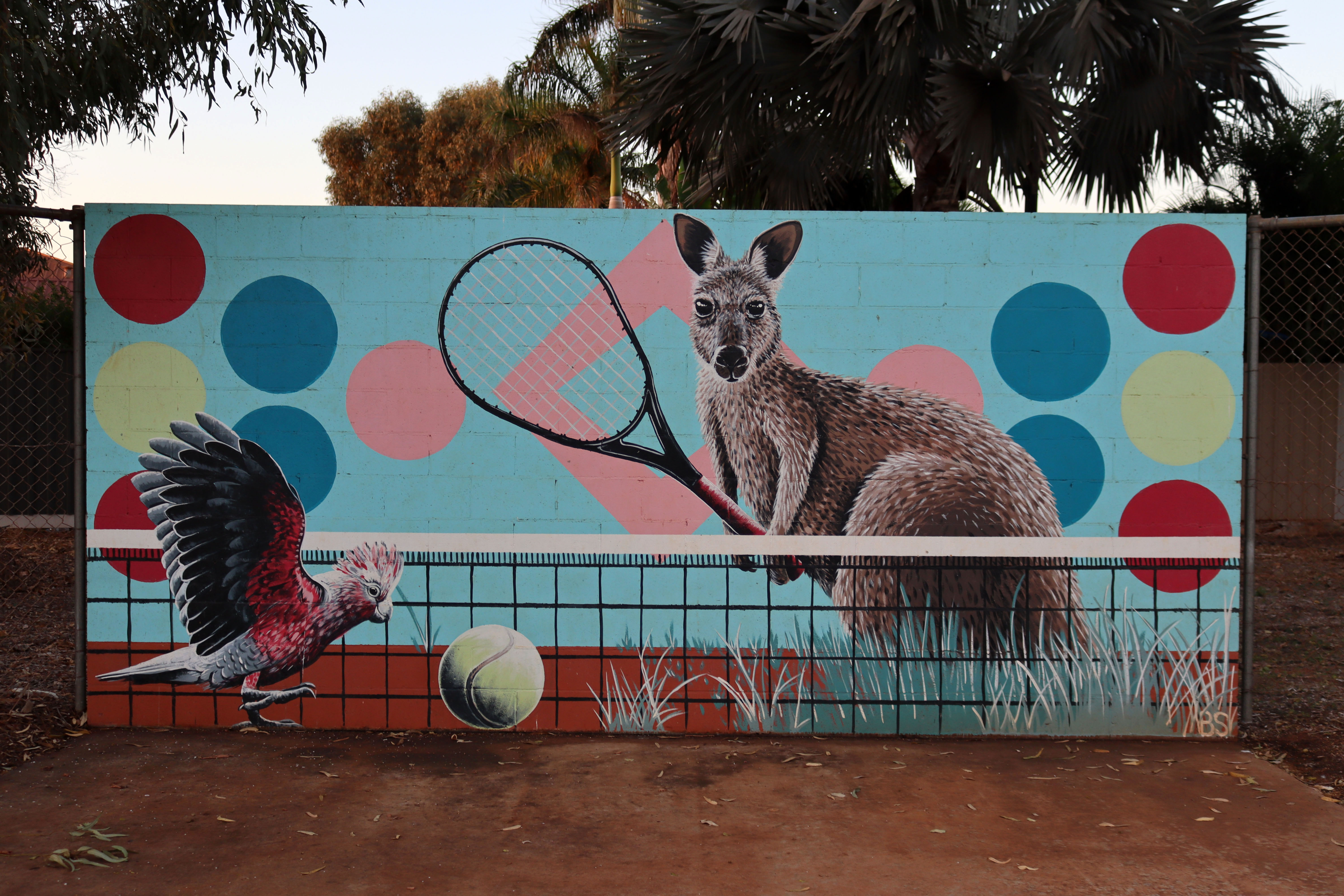 Tennis Buddies by Brenton See | Street Art NSW