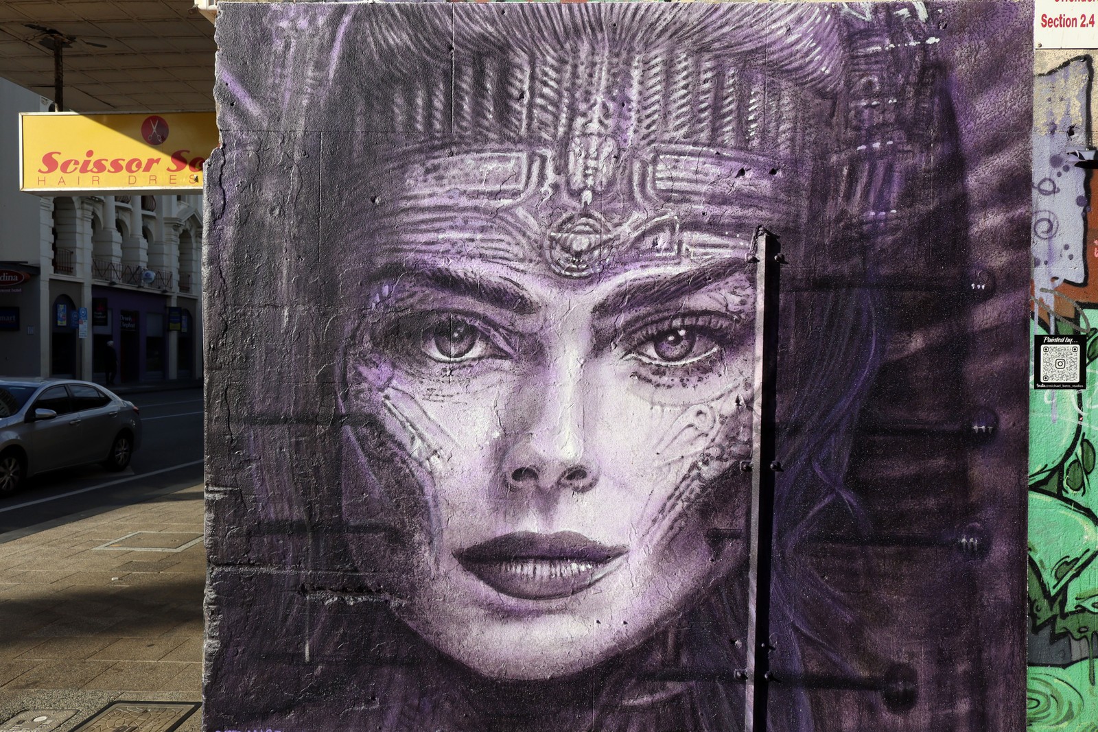 Homage to H.R. Giger by Michael Betts | Street Art NSW