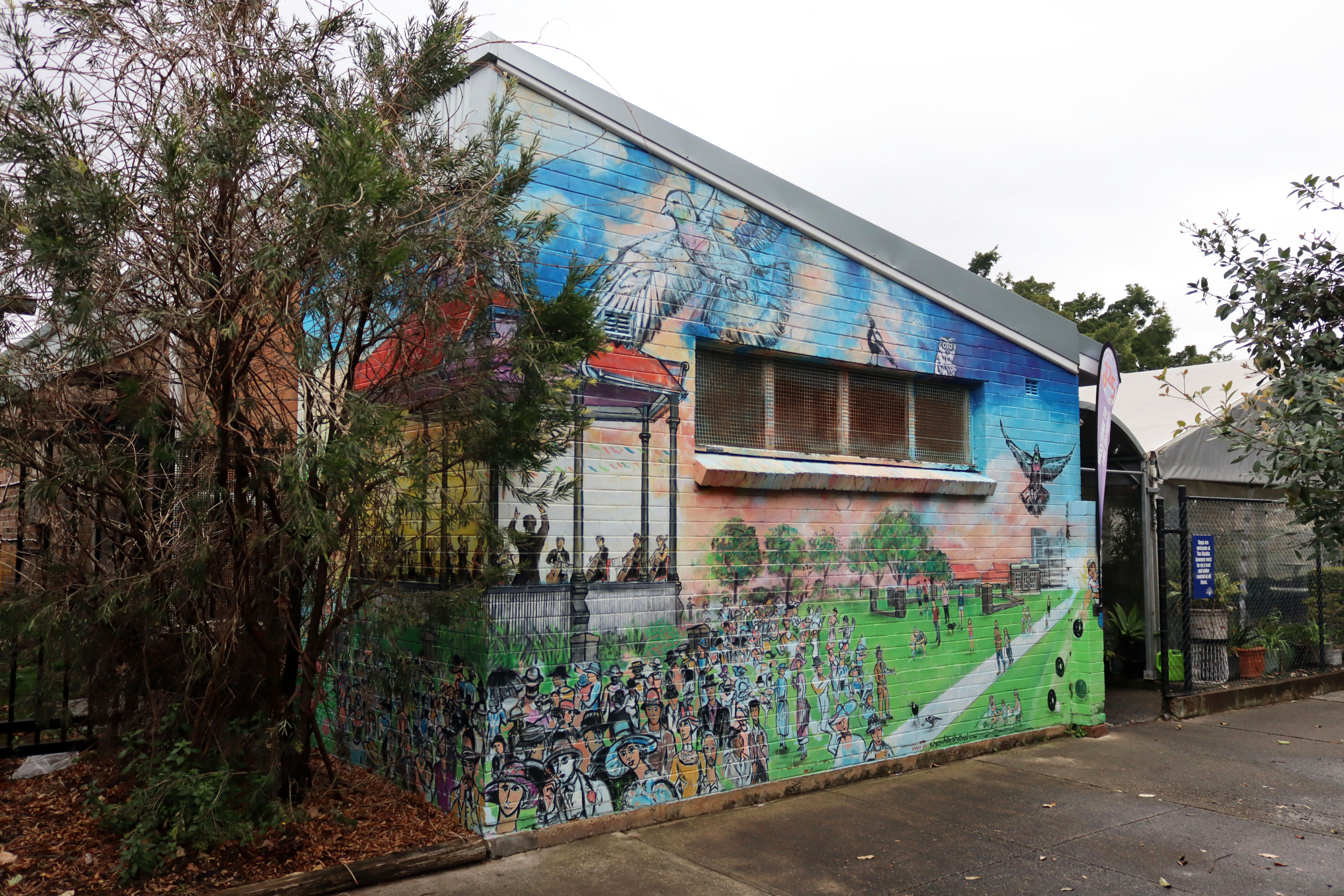 Gladstone Park Bandstand by Sheo White | Street Art NSW