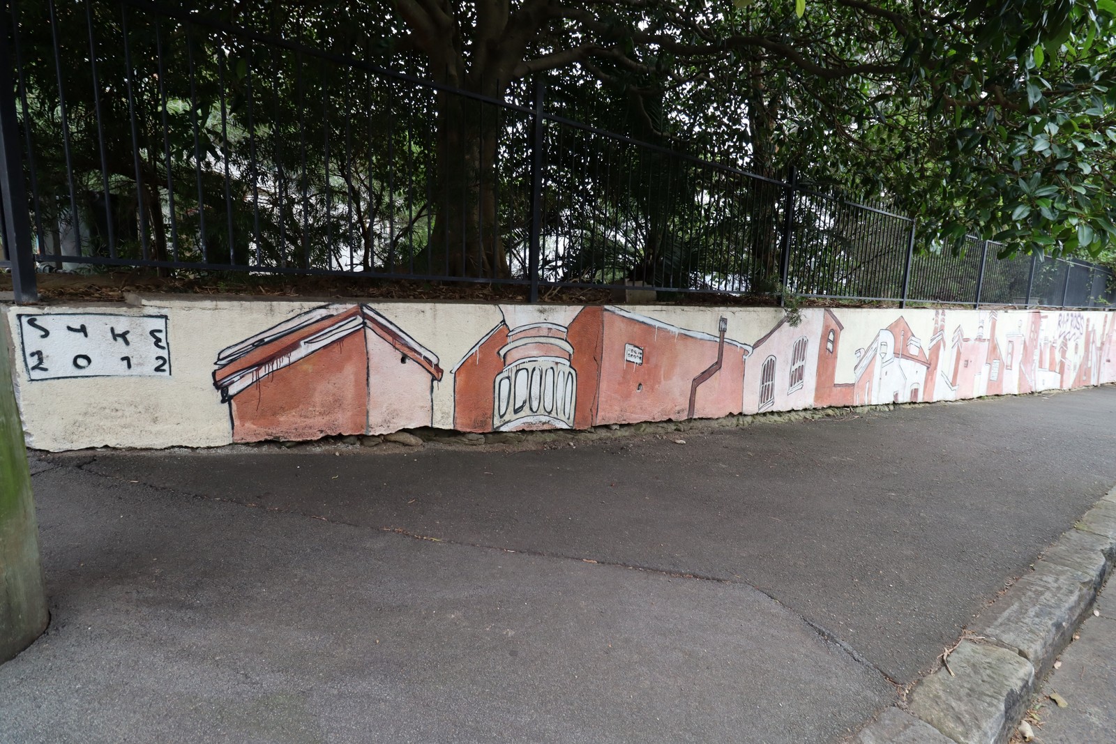 White Bay Terrace Houses by SYKE | Street Art NSW