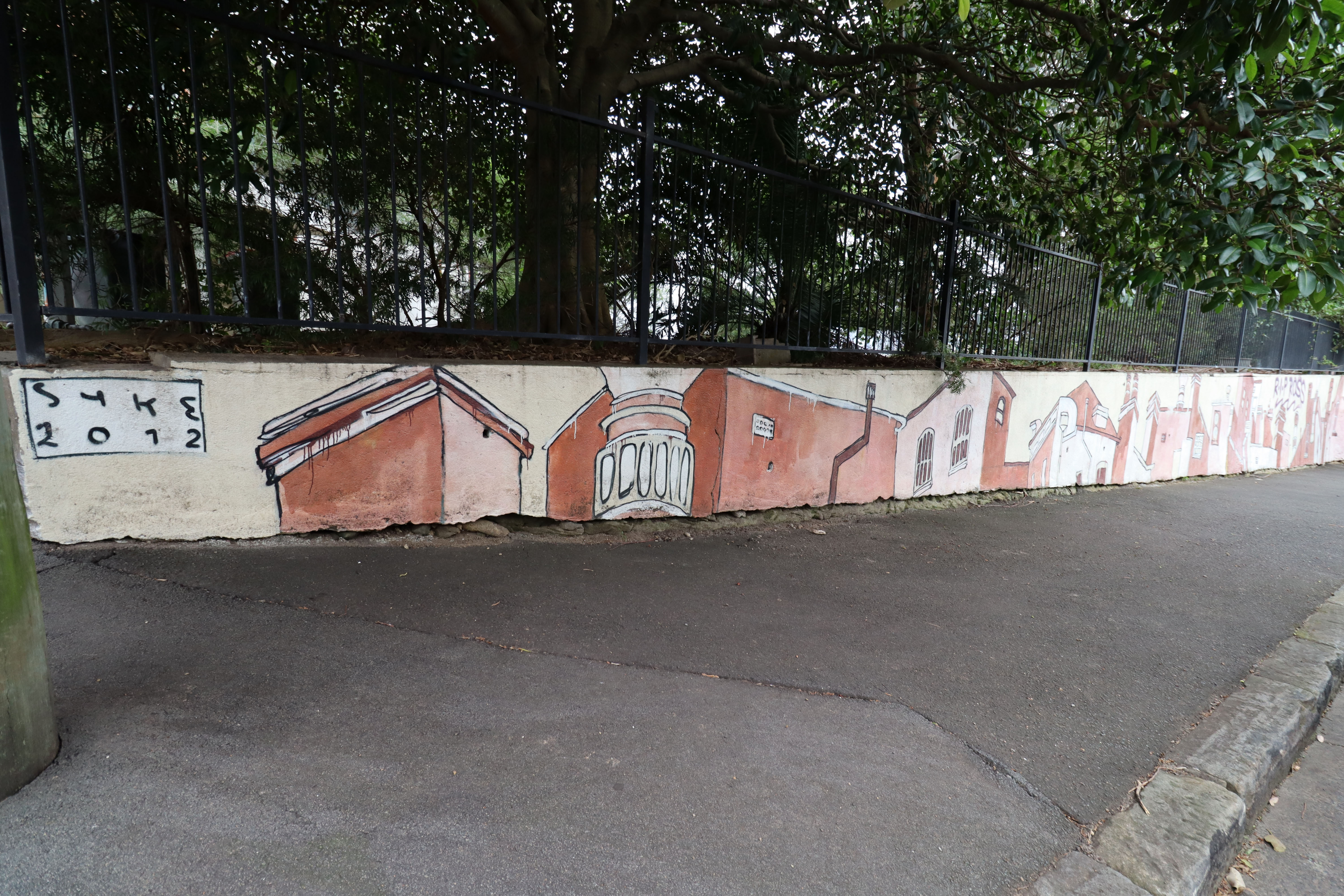 White Bay Terrace Houses by SYKE | Street Art NSW