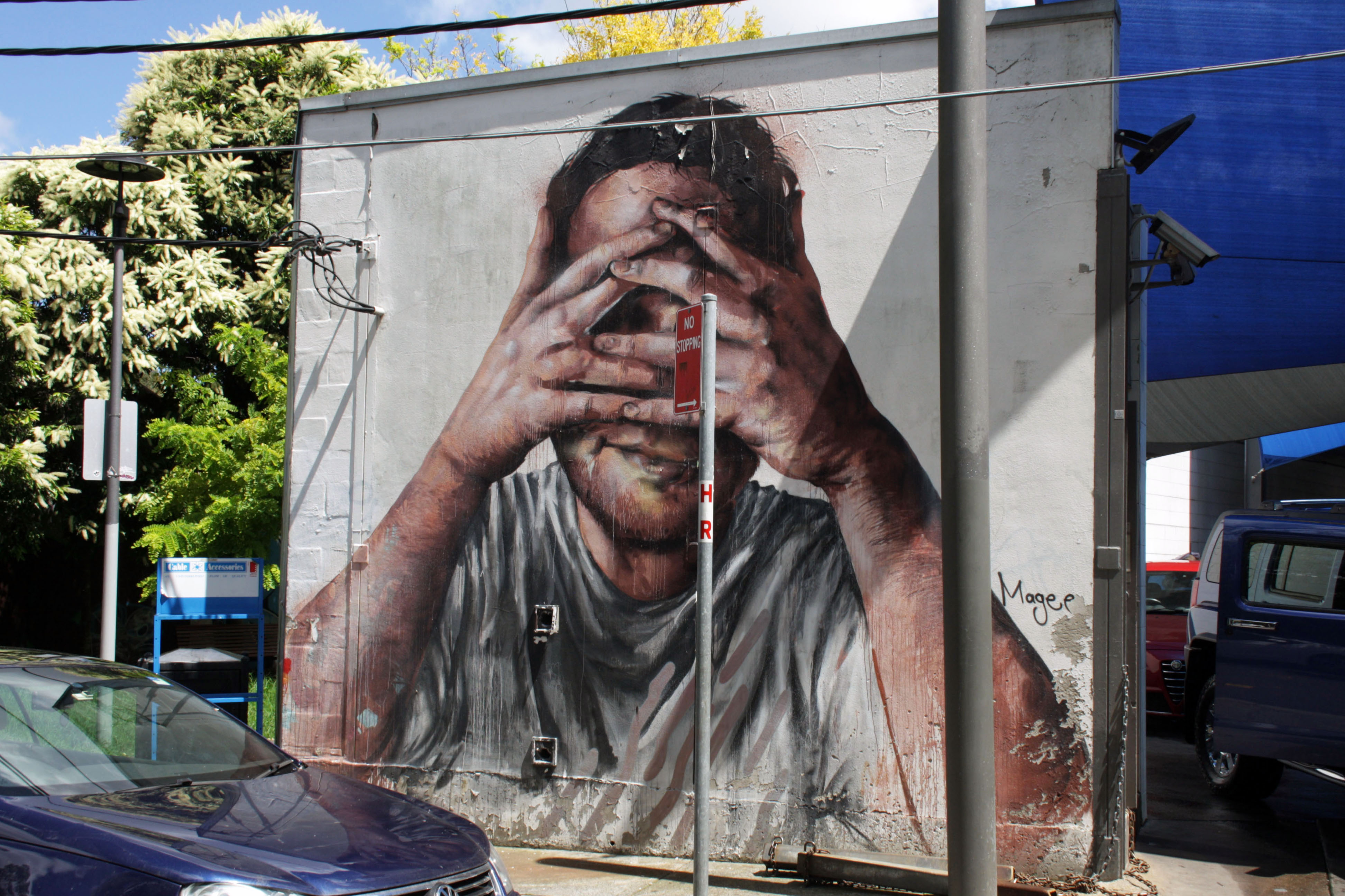 Self-Portrait by Fintan Magee | Street Art NSW