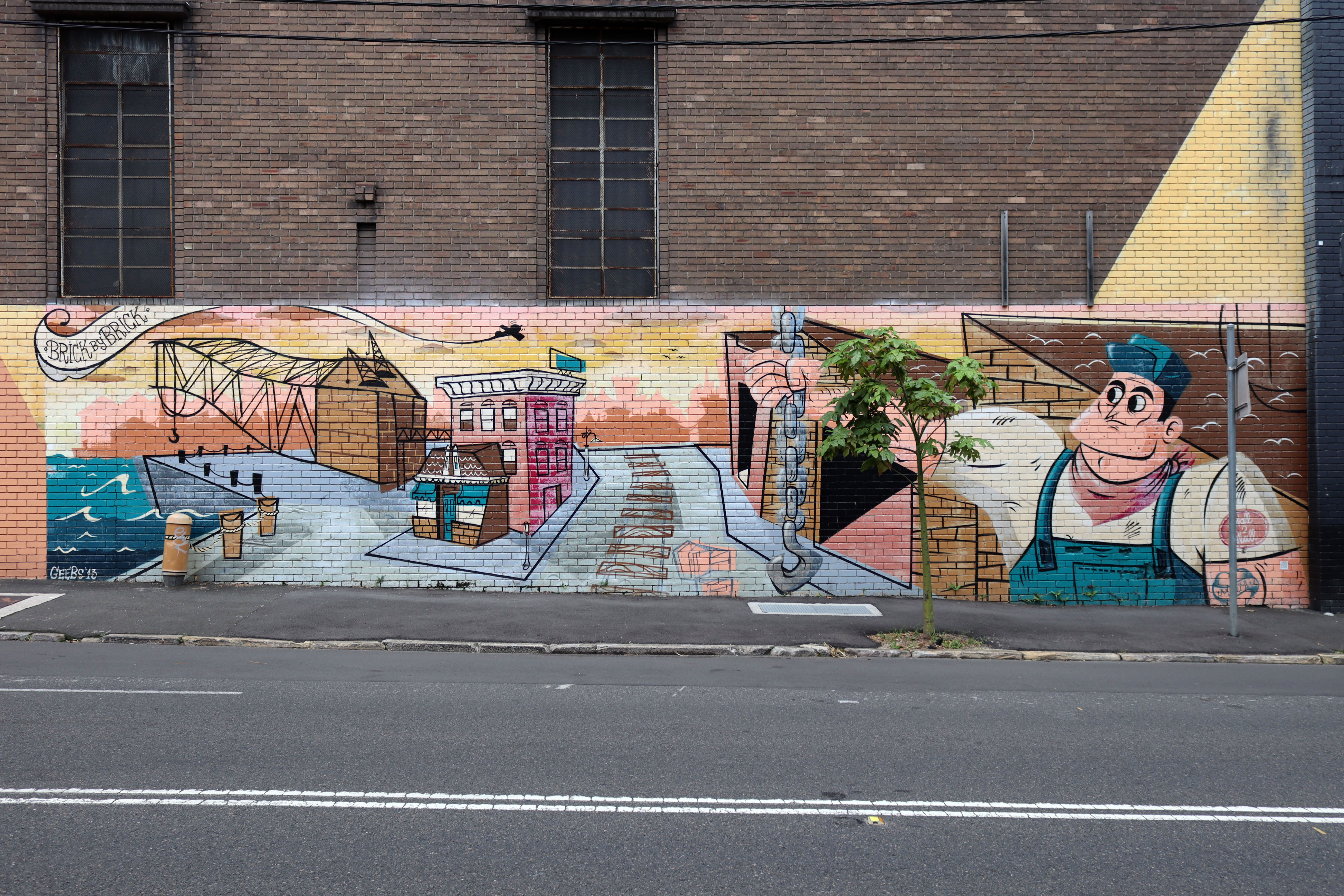 Brick By Brick by Geebs | Street Art NSW