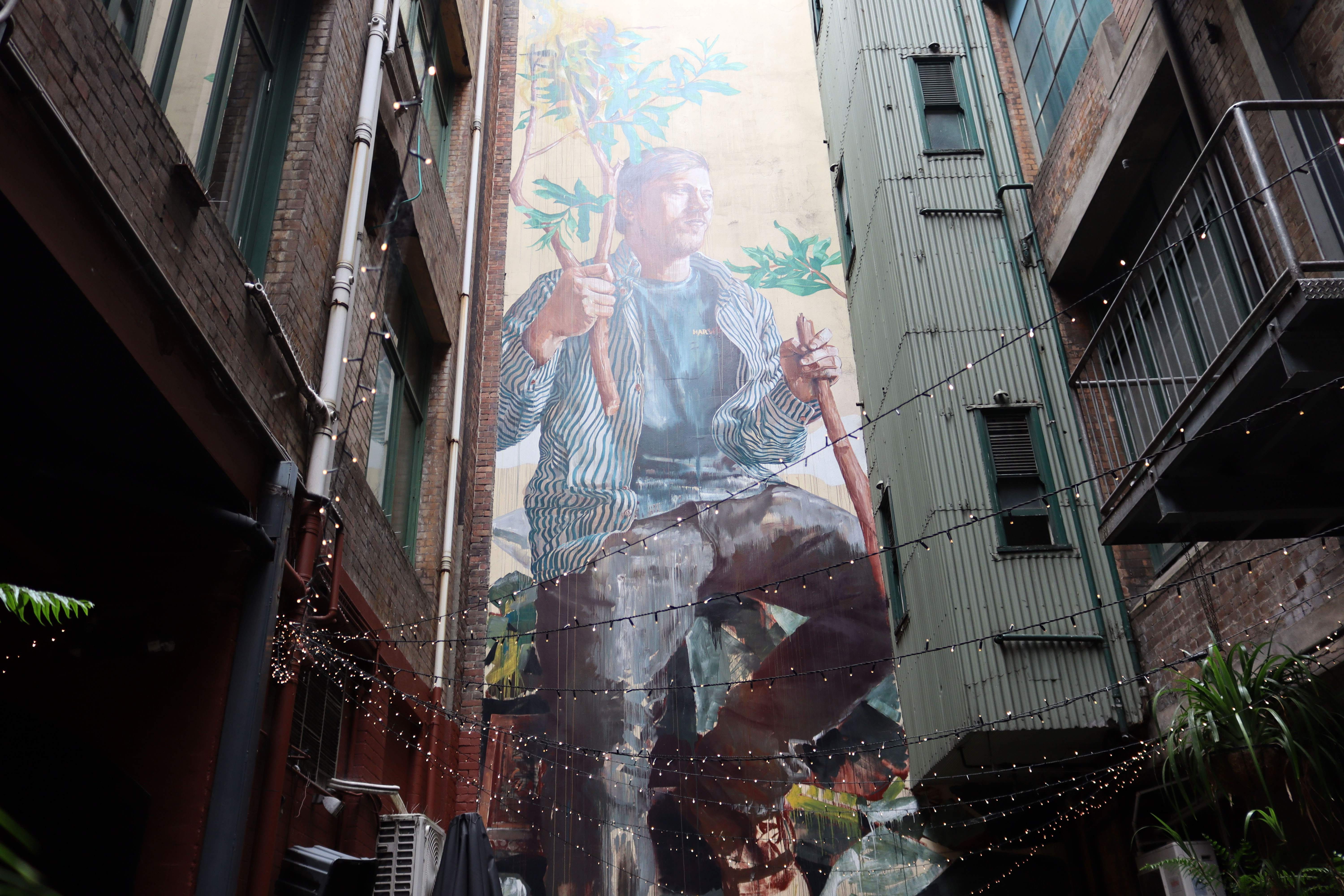 The Torch Carrier by Fintan Magee | Street Art NSW