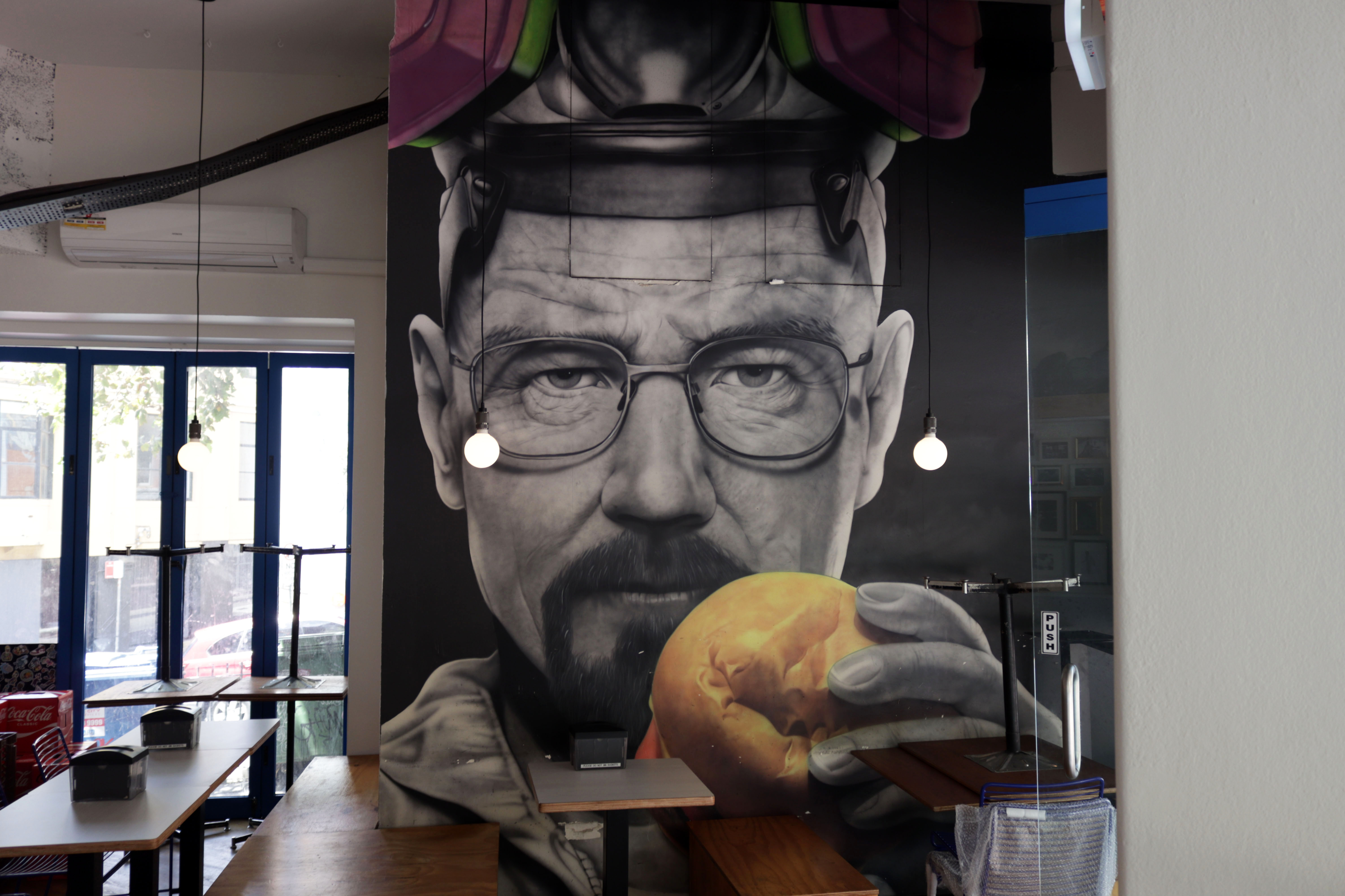 Heisenburger by Cristian Silva | Street Art NSW