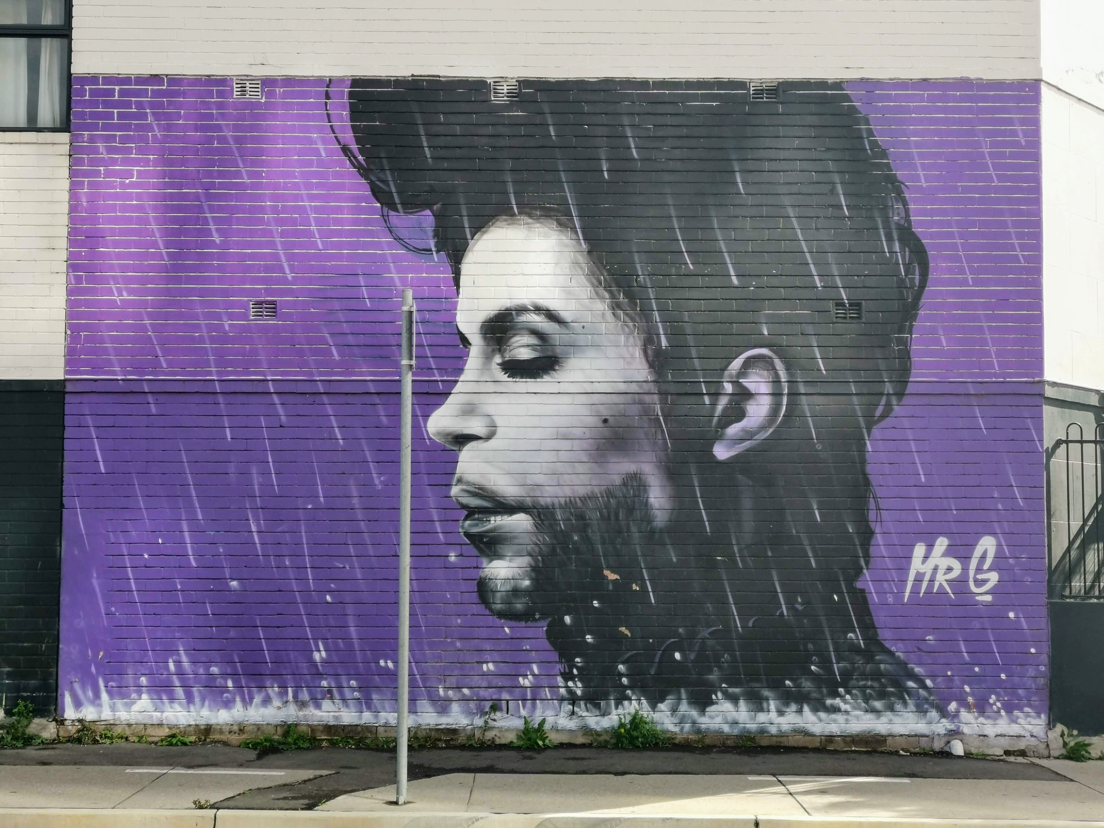 Purple Rain by Mr G | Street Art NSW
