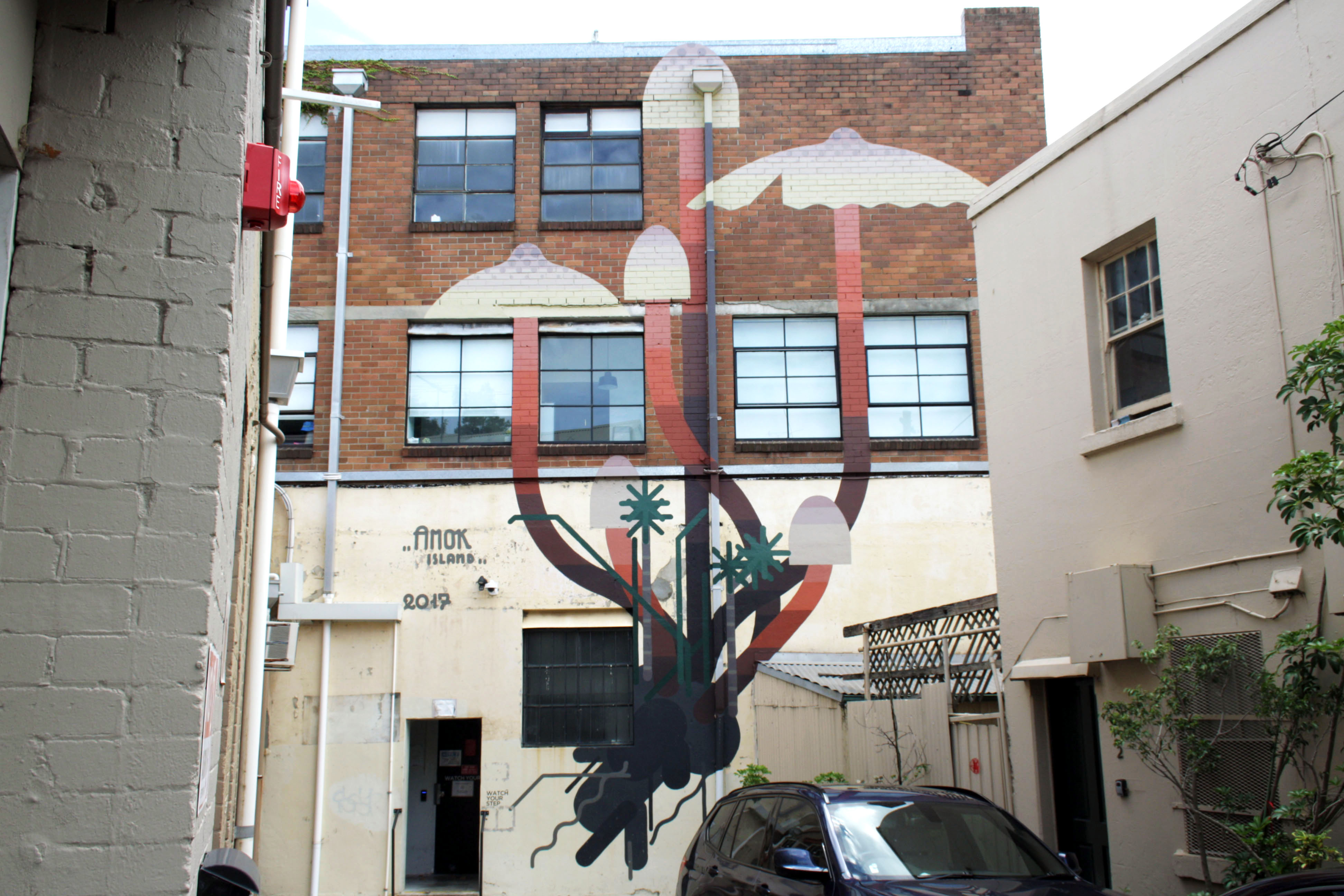 Mushrooms by Amok Island | Street Art NSW