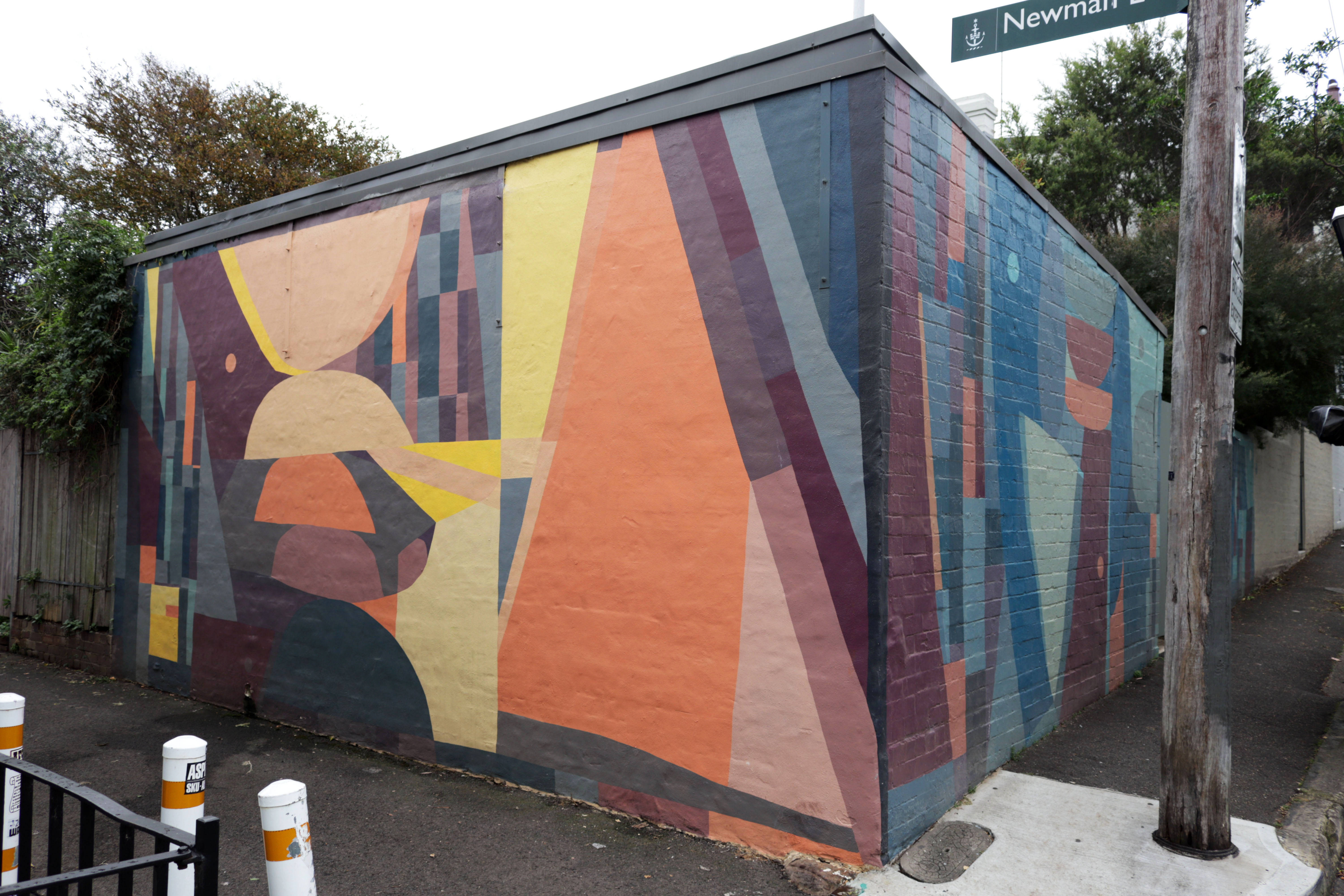 Abstract Wall by Kyle Hughes-Odgers | Street Art NSW