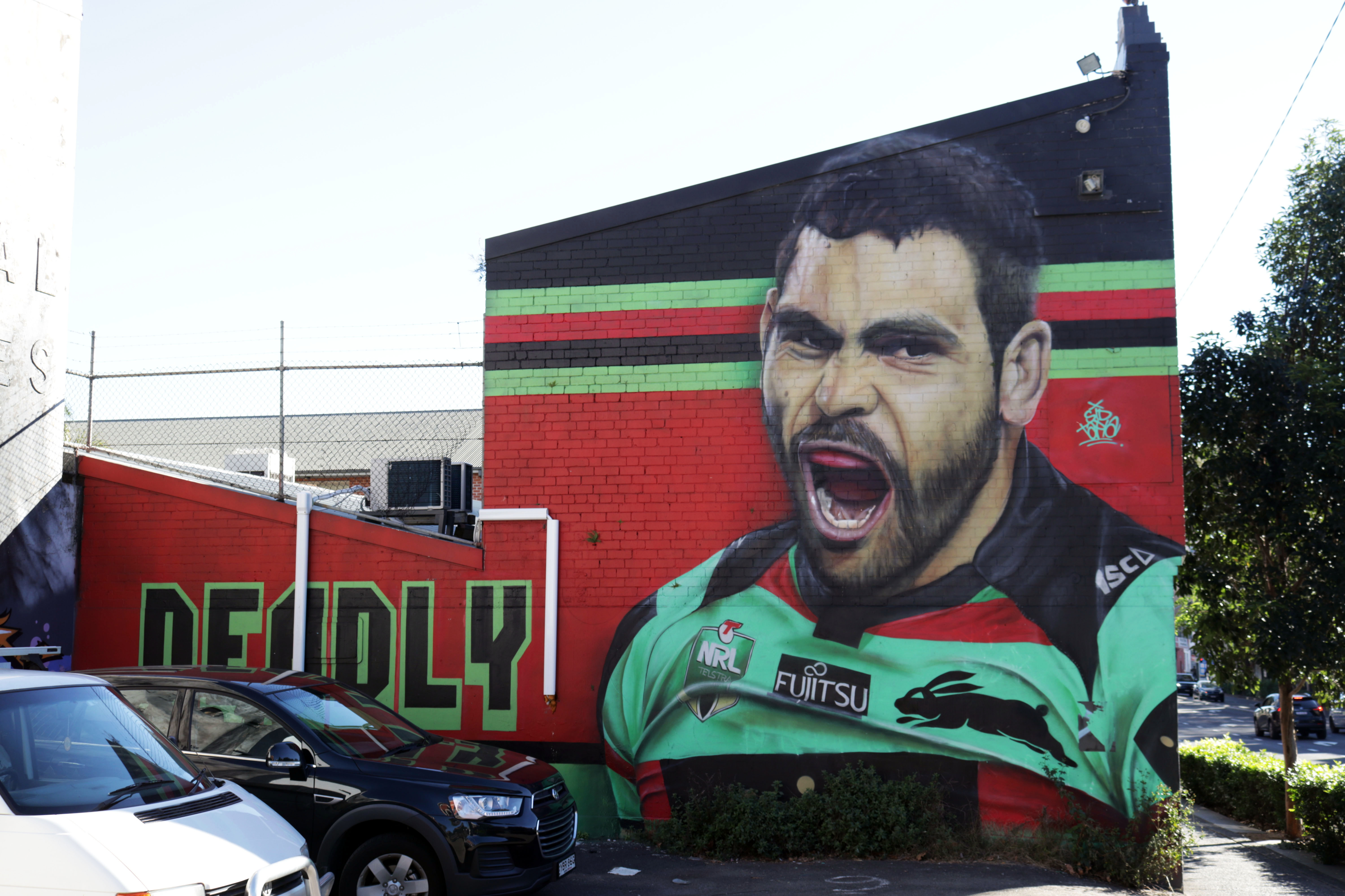 Greg Inglis - Deadly by Sid Tapia | Street Art NSW