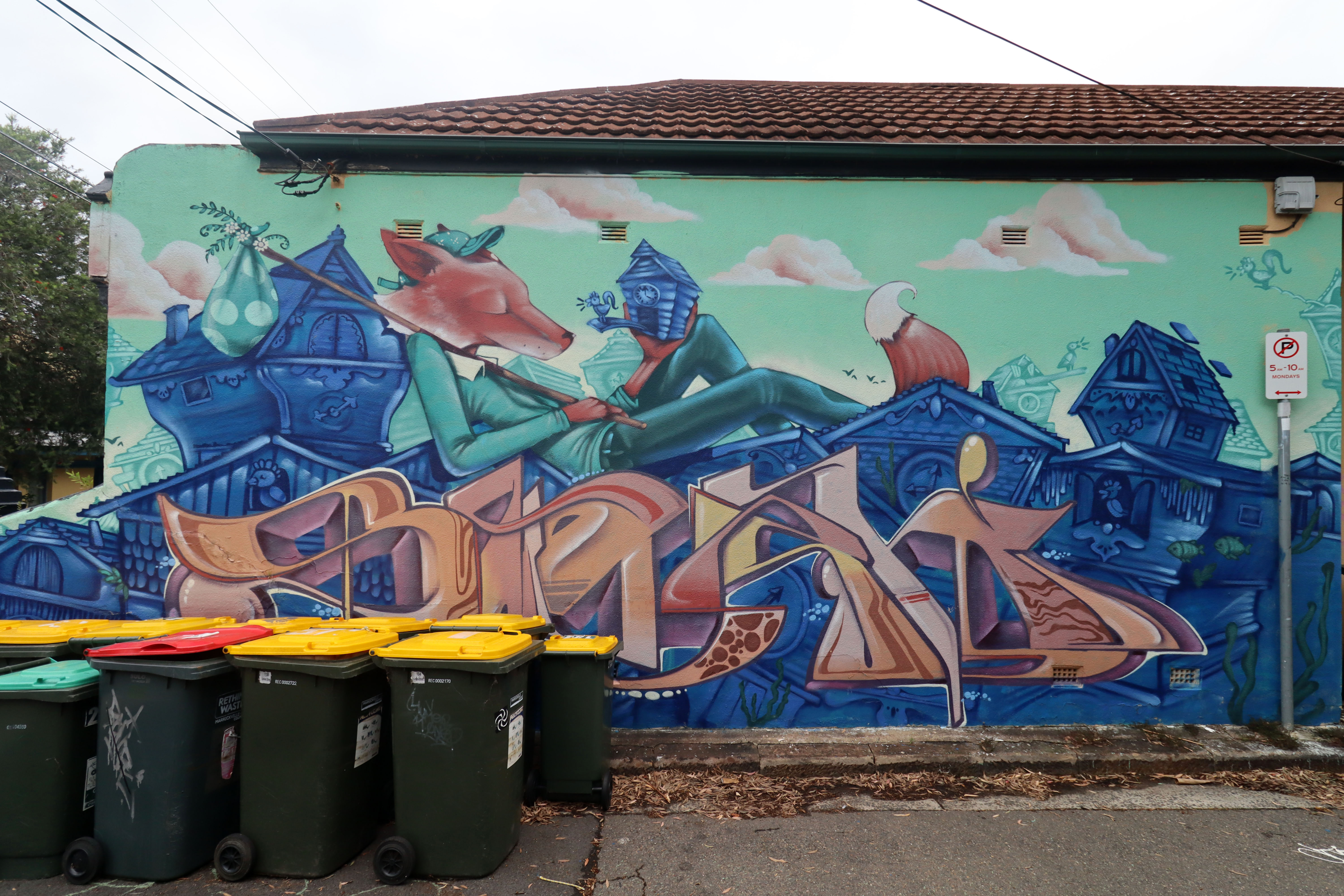 Weekend Fox by Krimsone | Street Art NSW