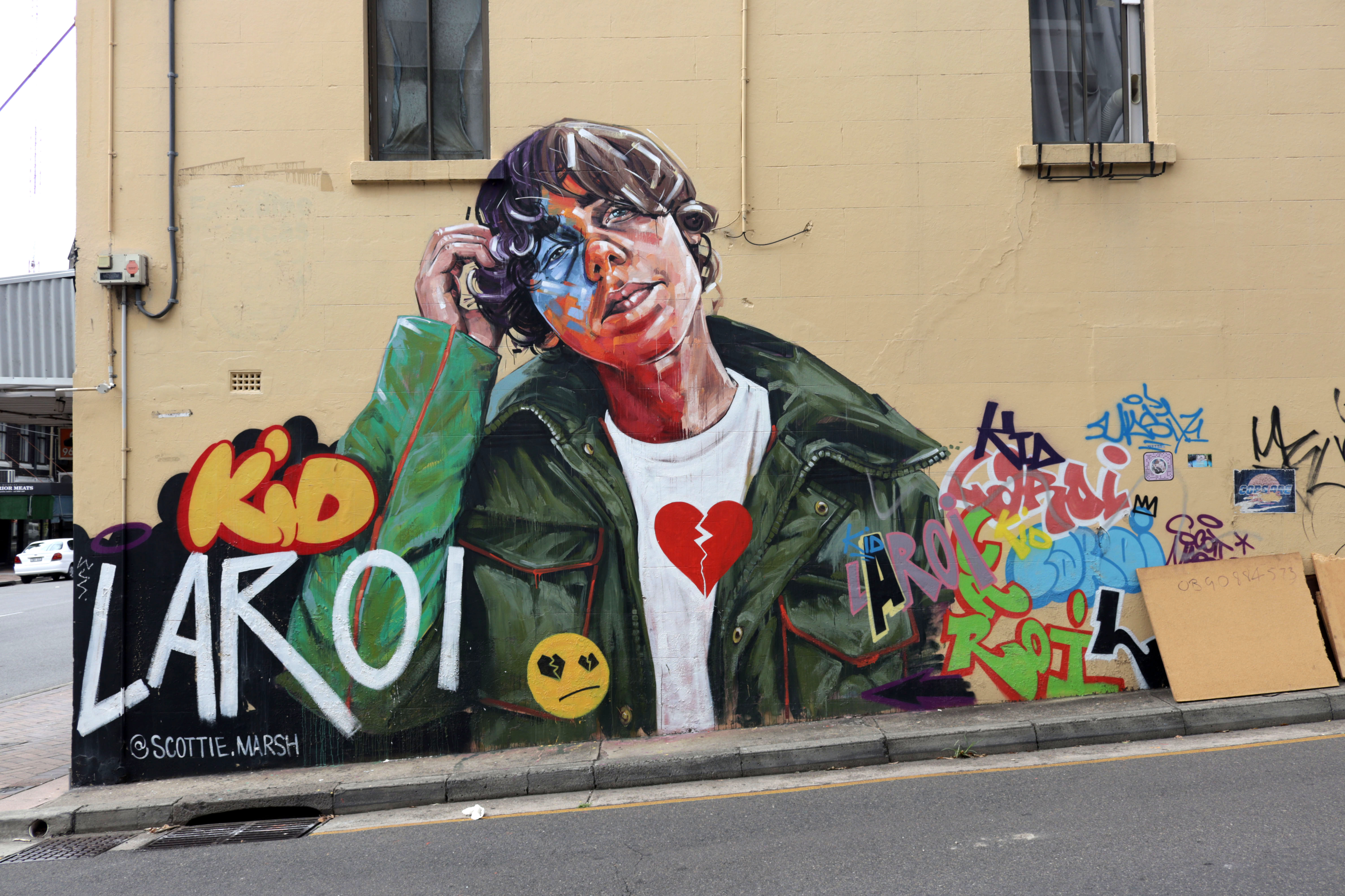 Kid Laroi by Scott Marsh | Street Art NSW