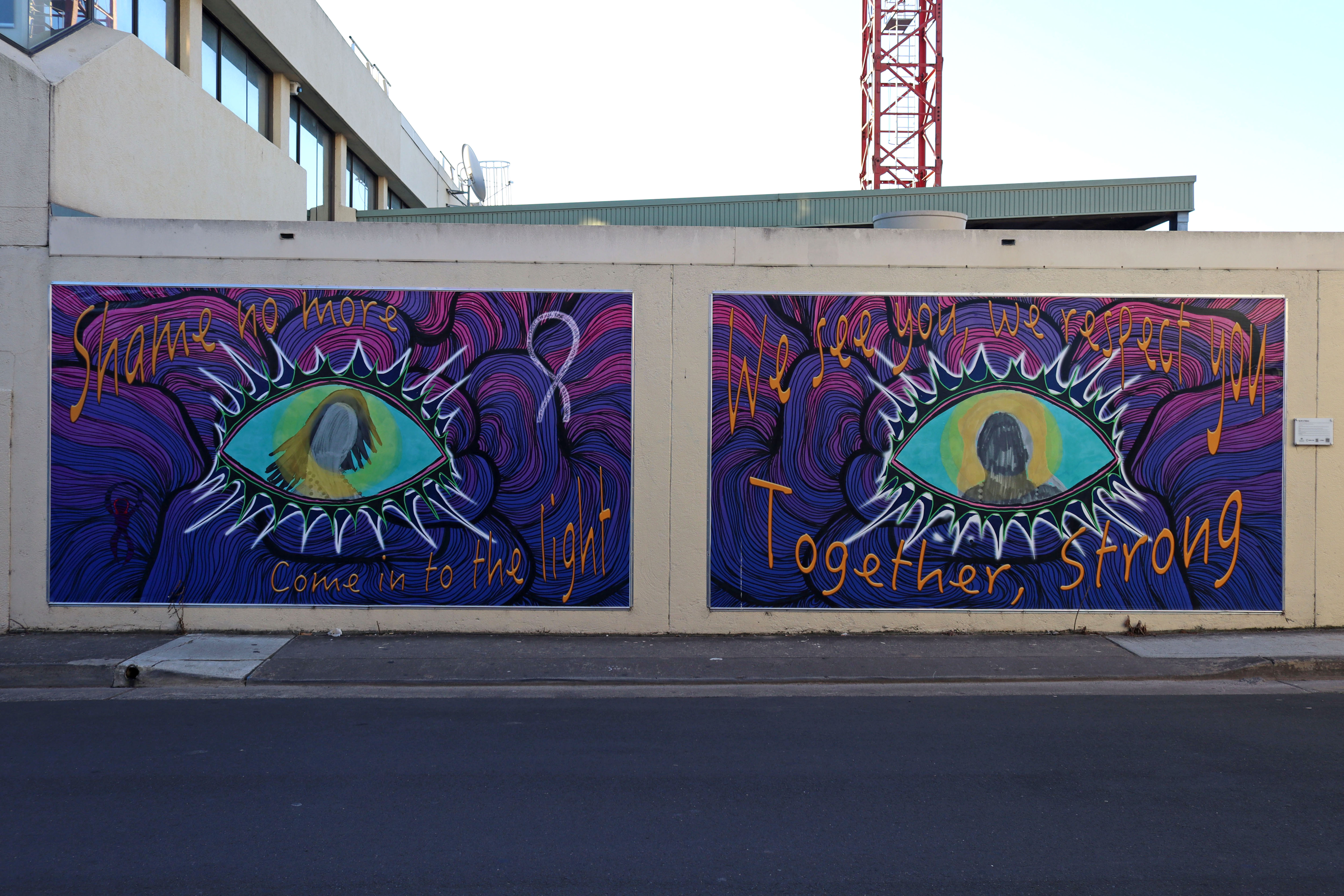 Say No to Violence by Brendalee Coan | Street Art NSW