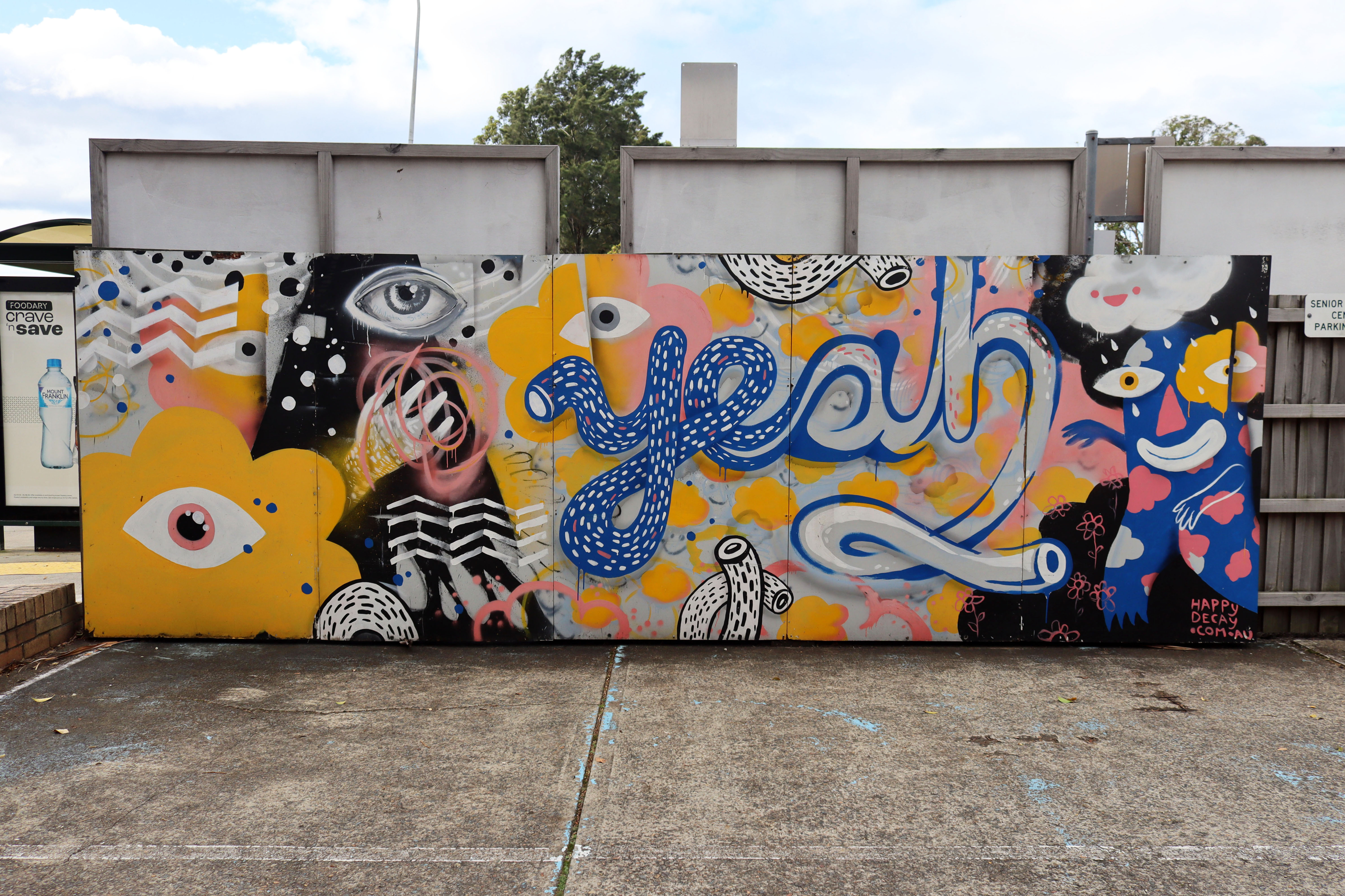 YEAH by Happy Decay | Street Art NSW