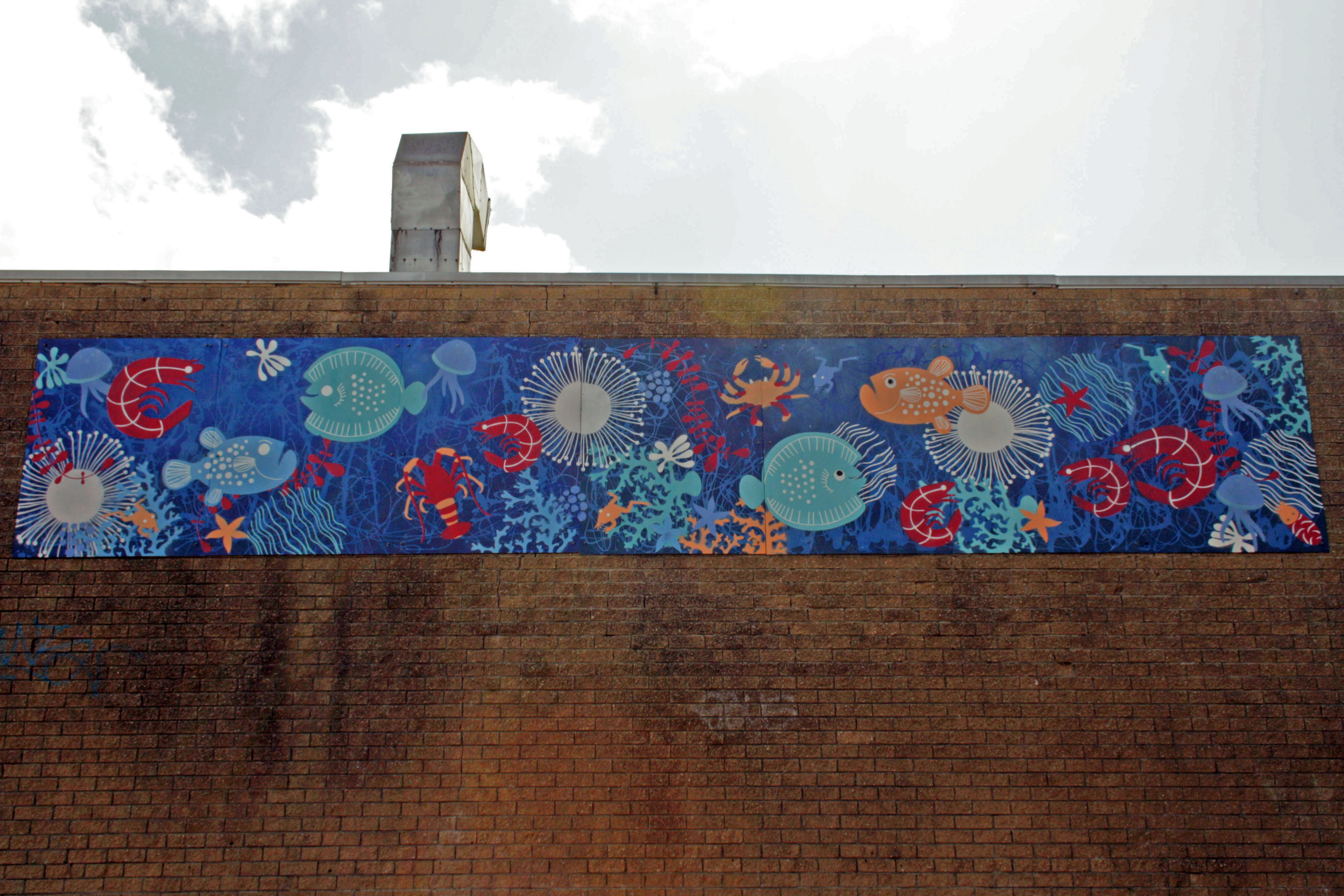 Marine Mural by Poncho Army | Street Art NSW