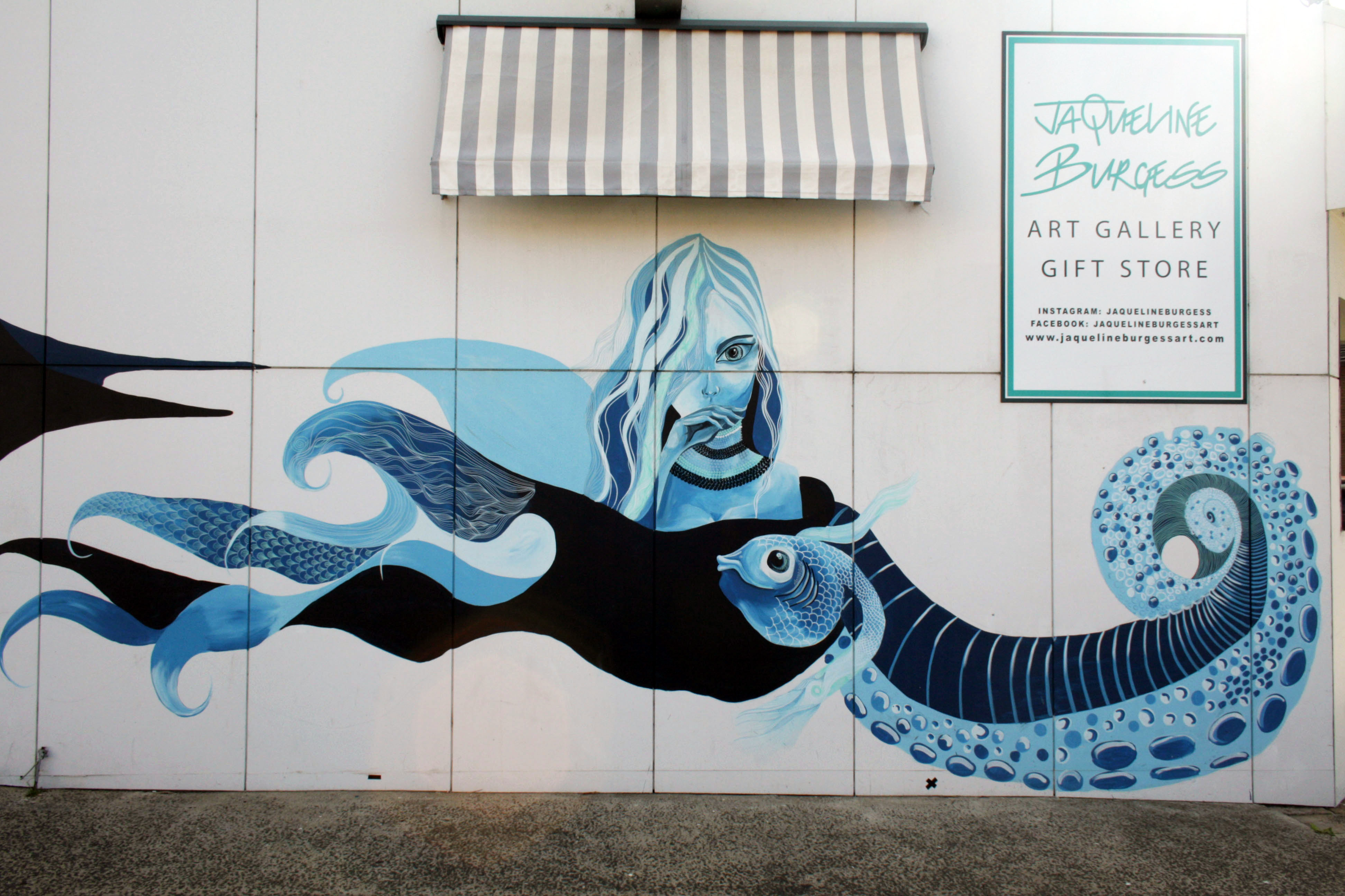 Lady of the Seas by Jaqueline Burgess | Street Art NSW